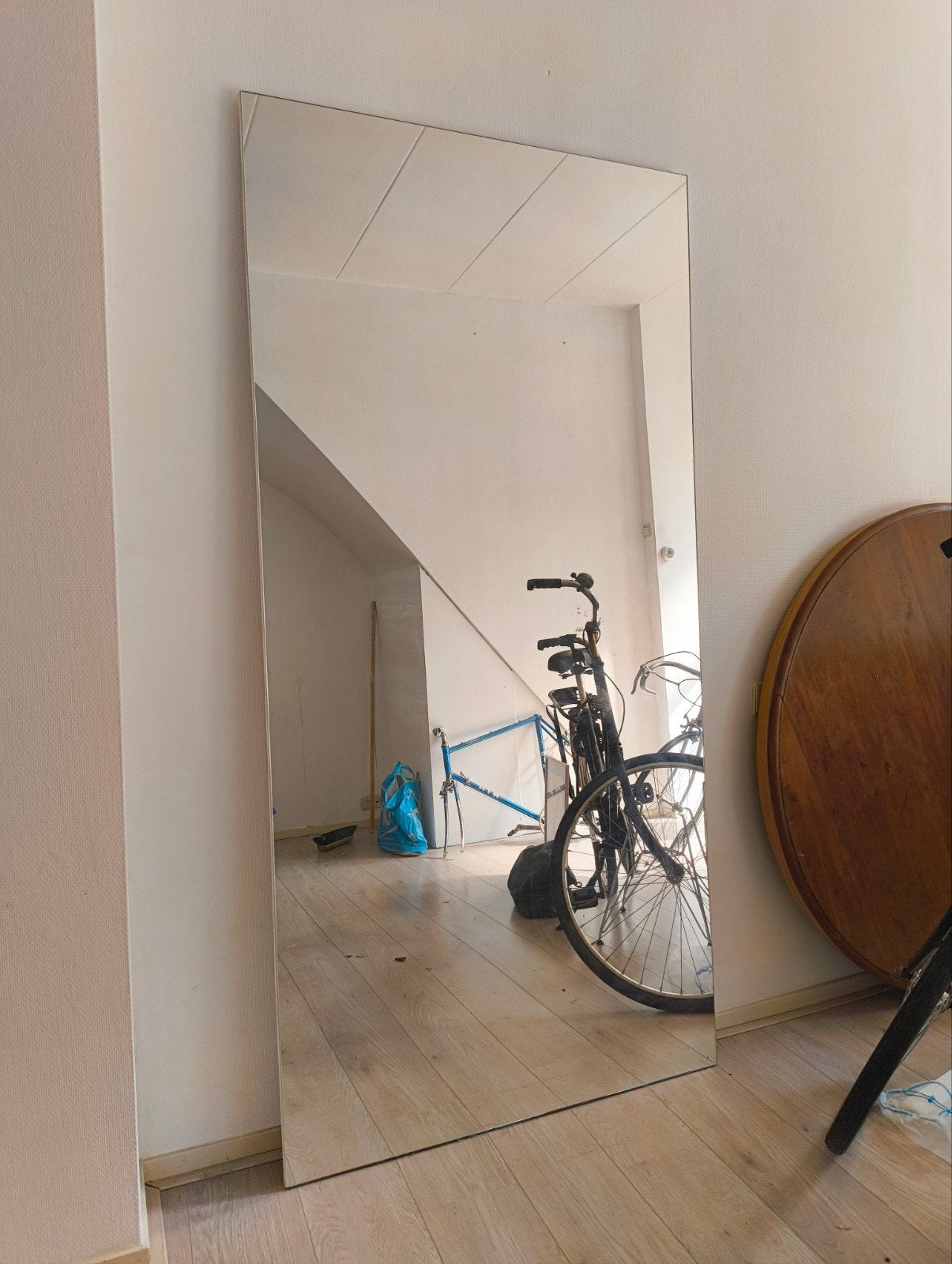 Grote dansspiegel 203x98cm, Huis en Inrichting, Woonaccessoires | Spiegels, Ophalen, Gebruikt, 200 cm of meer, 75 tot 100 cm
