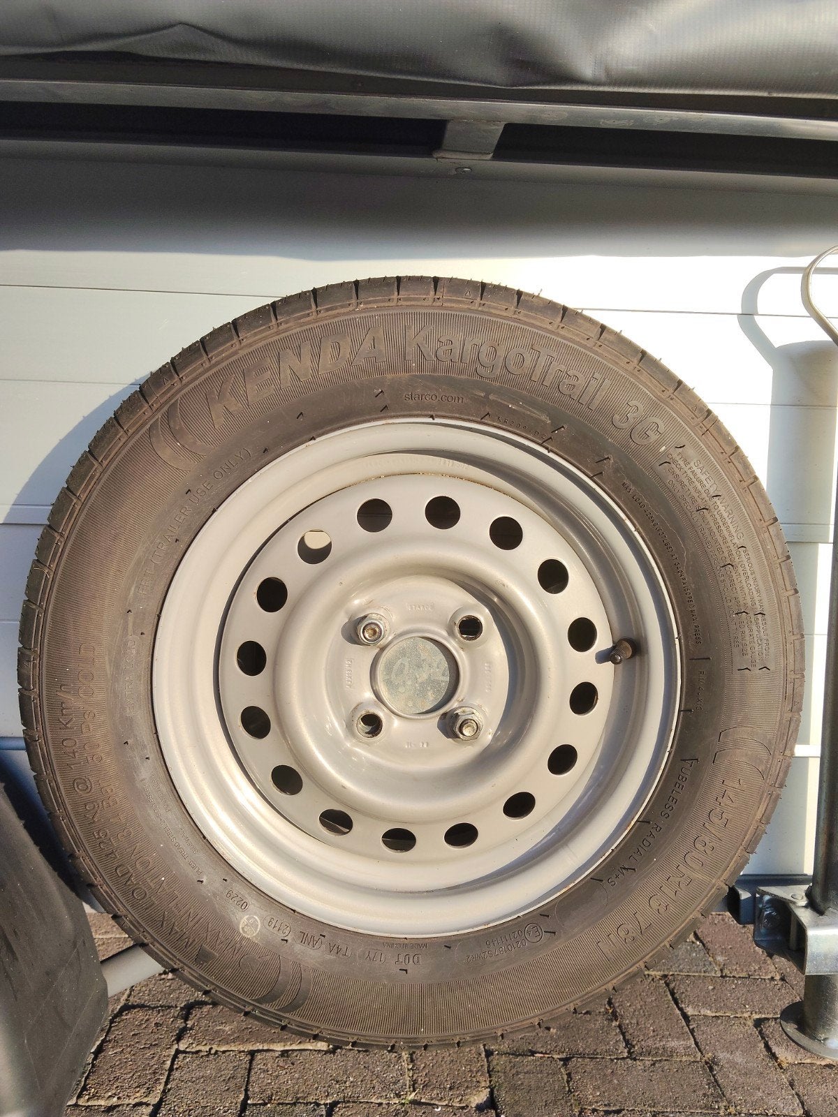 Kenda Kargotrail 3G band op velg, 13 inch, reservewiel, Ophalen, Gebruikt