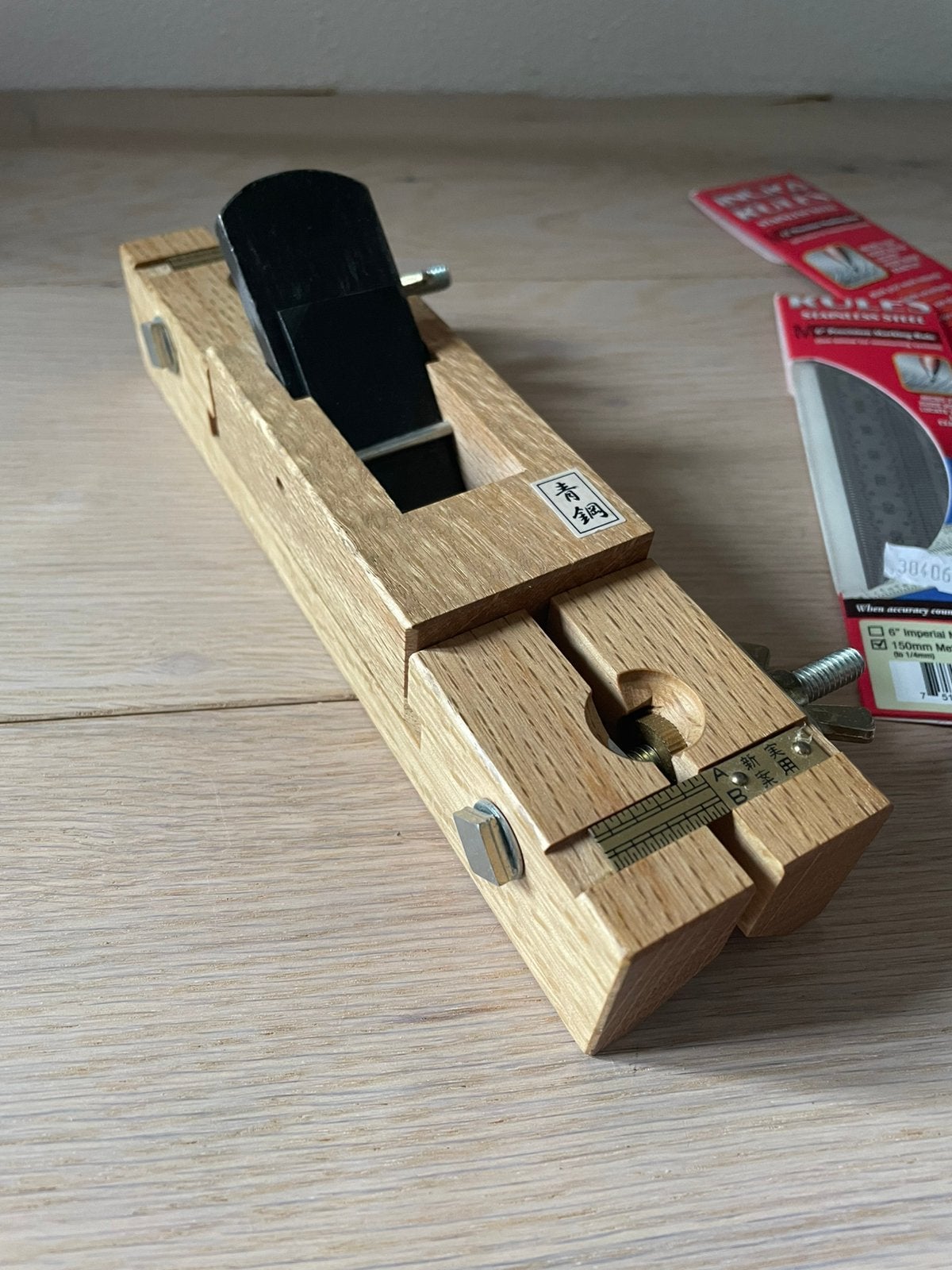 Japanse Tsunesaburo Mentori - Chamfer Plane "hoekschaaf", Doe-het-zelf en Verbouw, Ophalen of Verzenden, Zo goed als nieuw, Overige typen