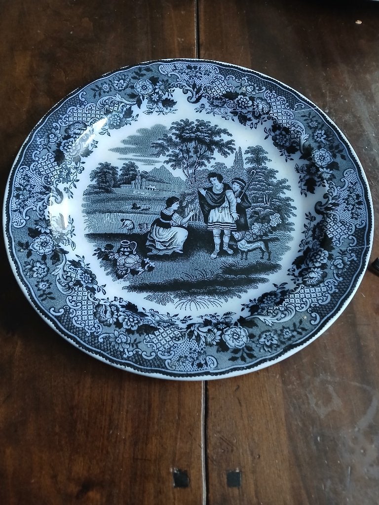 Ruth&Boaz wandbord,Petrus Regout Maastricht, 26cm, Ophalen of Verzenden