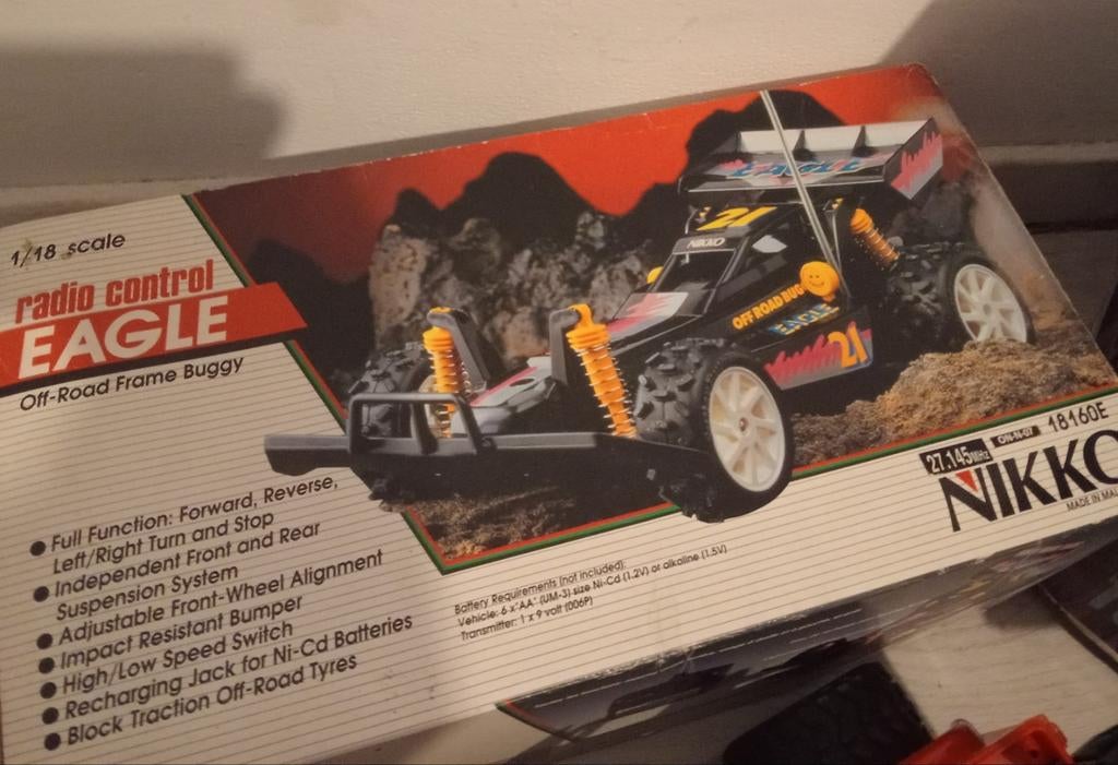 Vintage RC Nikko Eagle buggy 1:18, Ophalen of Verzenden, Gebruikt, Overige schalen, Auto offroad