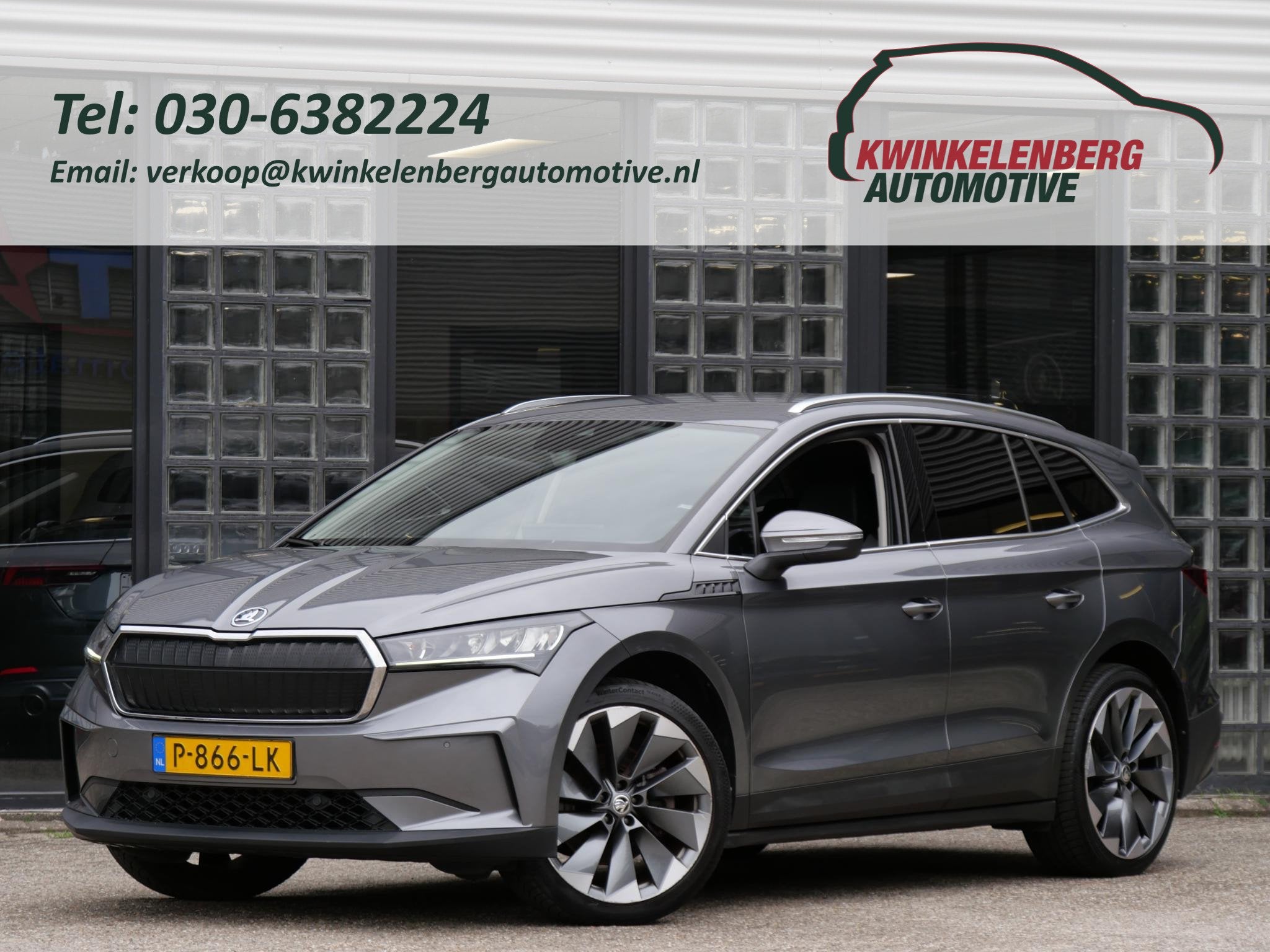Skoda Enyaq iV 80/ TREKHAAK/ SPORT PACK/ CLIMATE PACK/ COMFO, Achterwielaandrijving, Gebruikt, 80 kWh, Leder en Stof