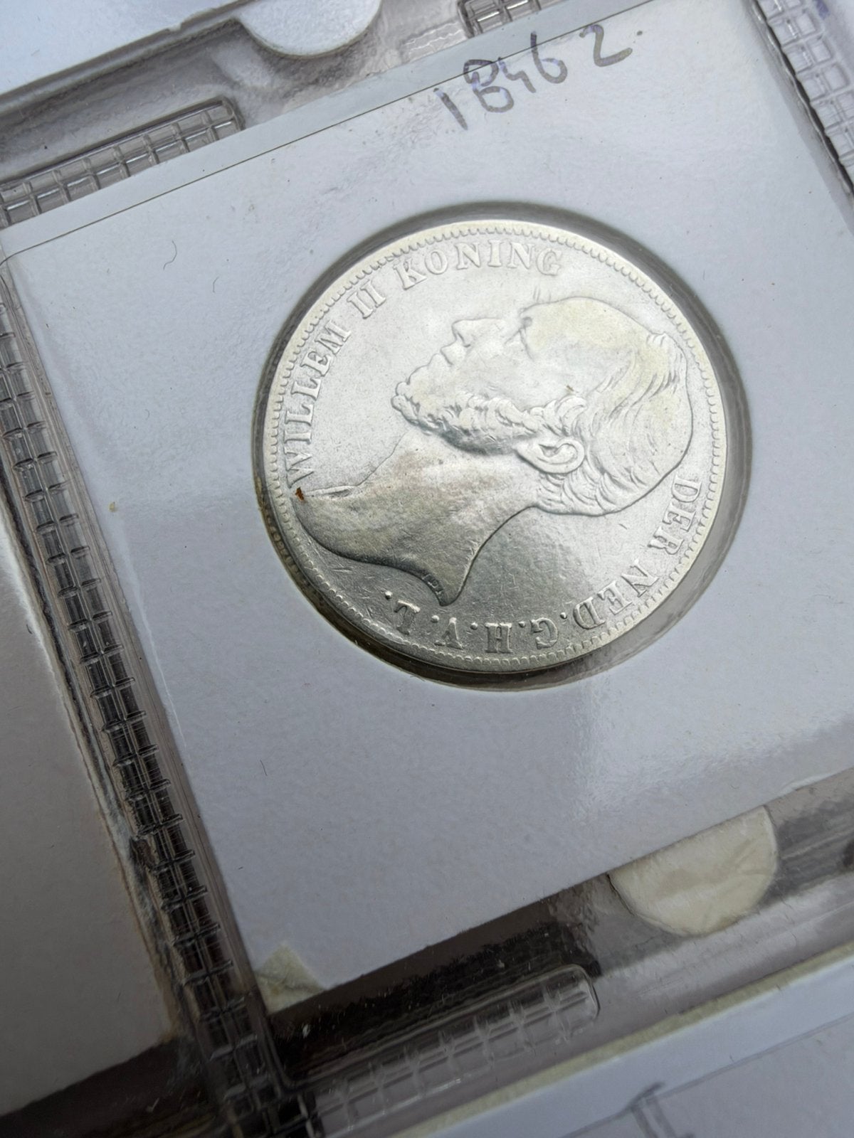 12 guldens Willem II, 1 gulden, Setje, Zilver, Ophalen of Verzenden