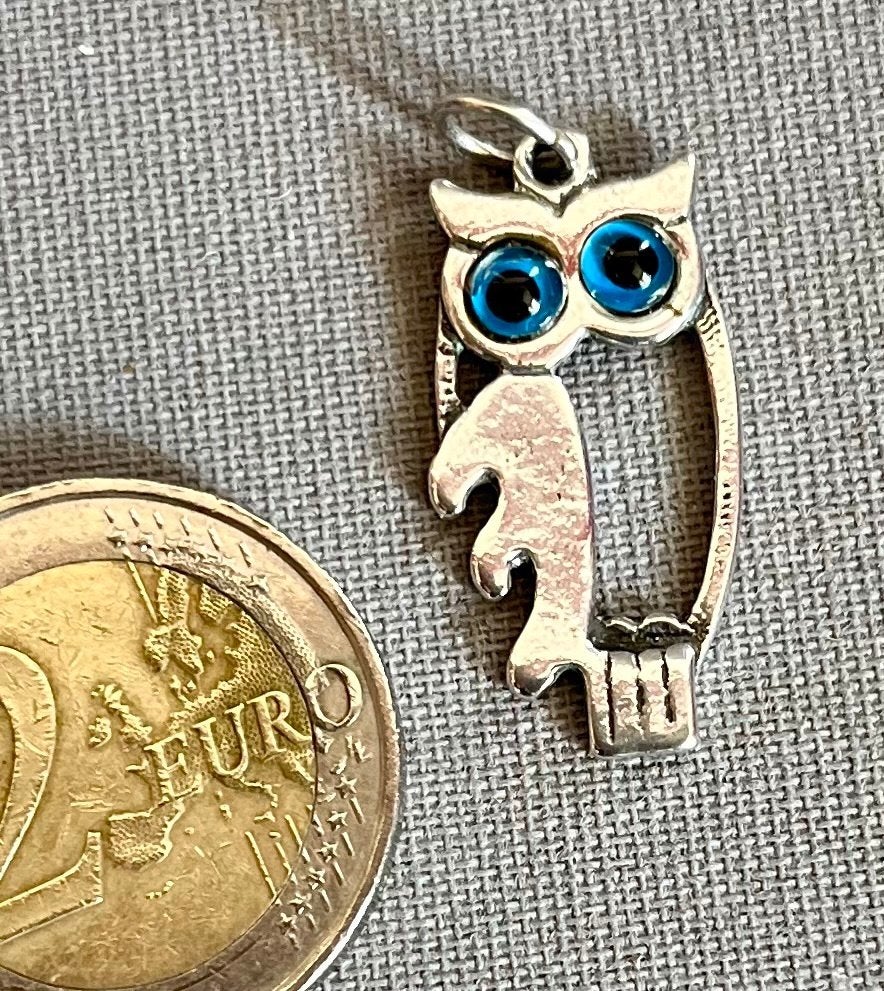 Zilver 925 Hangertje, Uil, Ophalen of Verzenden, Zilver