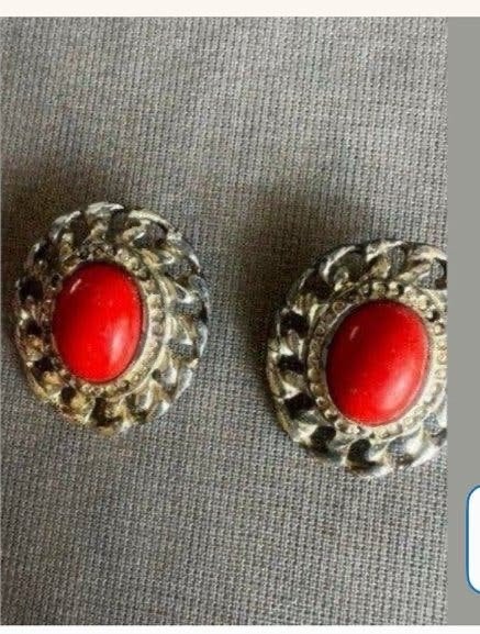 Vintage oorbellen, Ophalen of Verzenden, Zo goed als nieuw, Overige materialen