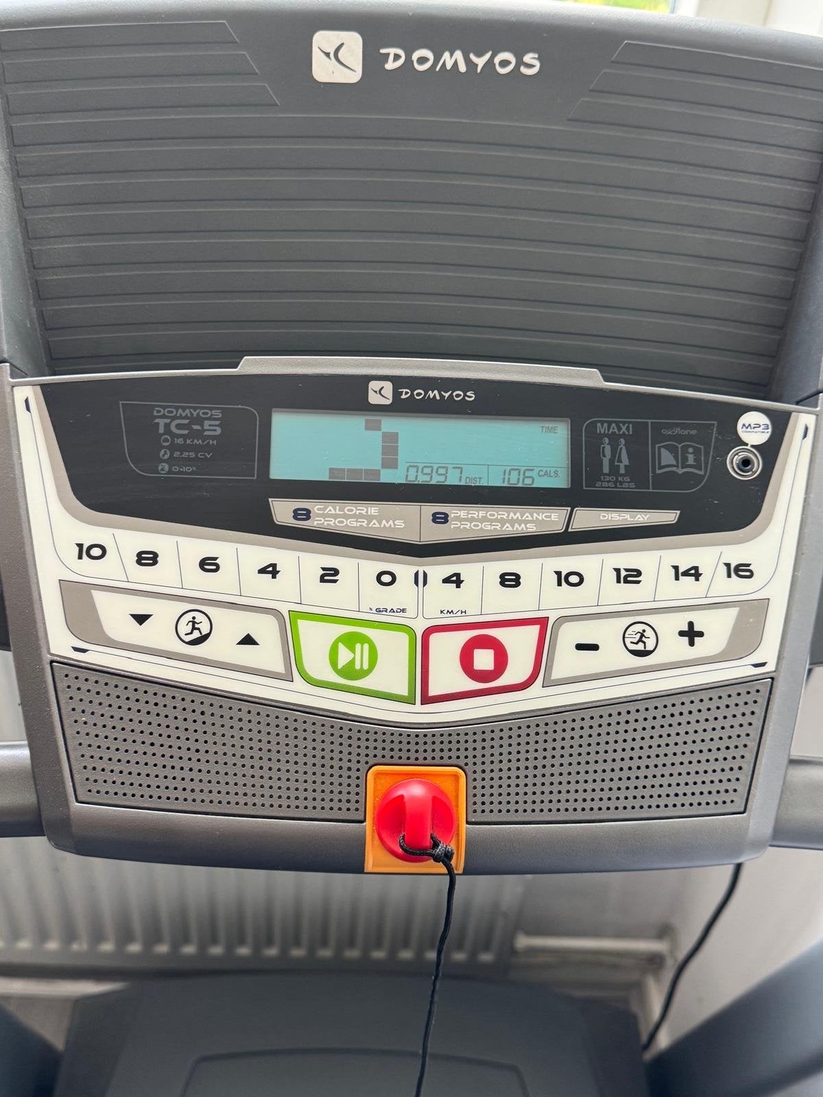 Domyos T520 Loopband - Zo goed als nieuw, Ophalen, Zo goed als nieuw, Metaal, Loopband