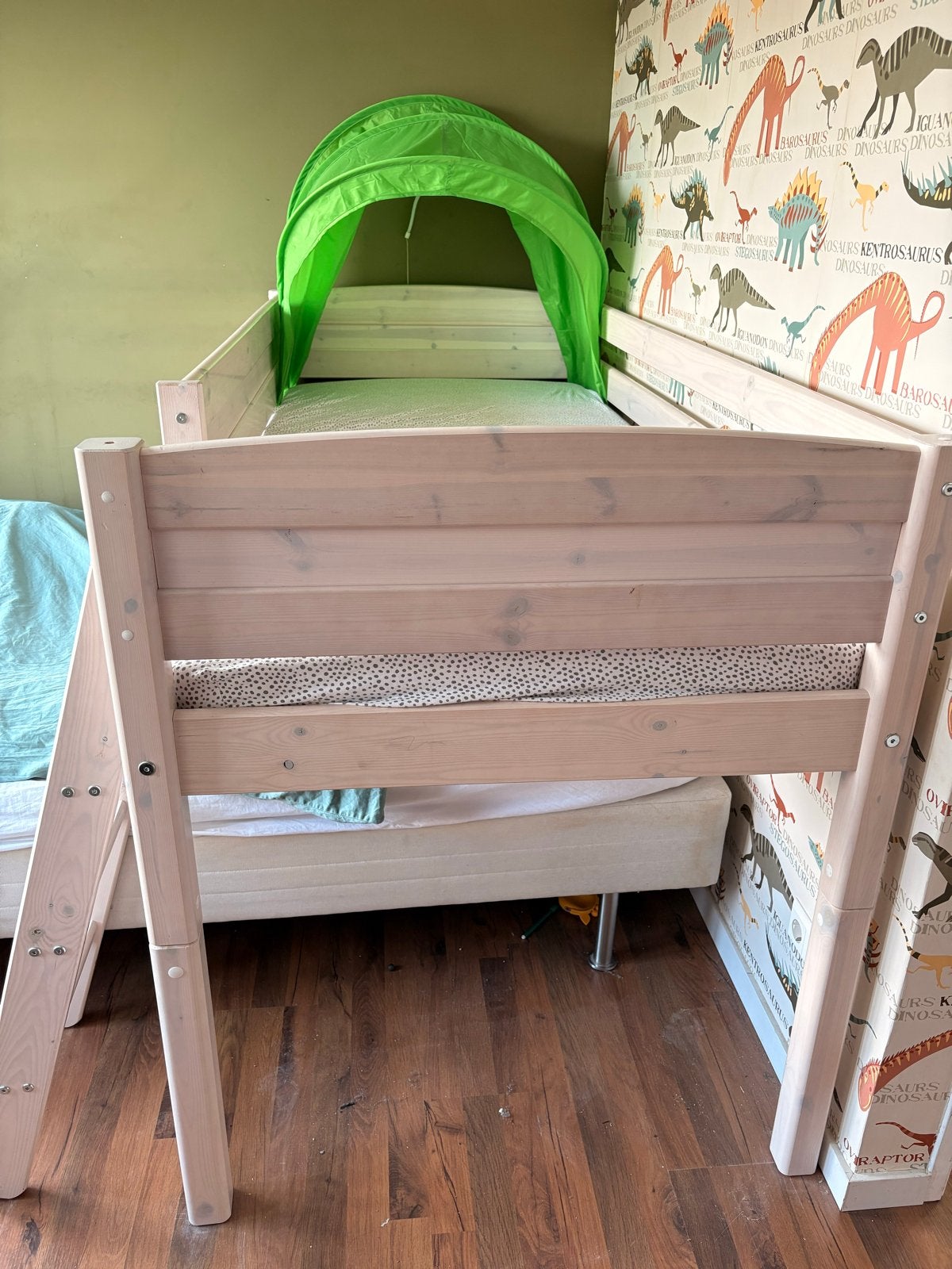 Half hoogslaper (ook als laag bed te gebruiken), Ophalen, 85 tot 100 cm, Gebruikt, Hoogslaper of Stapelbed