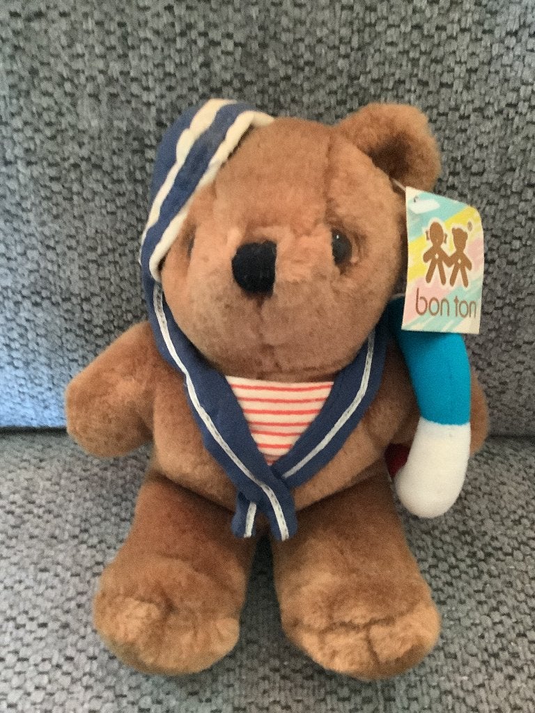 Bon Ton beer als matroos zeeman  1993  17 cm 7,50 euro, Kinderen en Baby's, Speelgoed | Knuffels en Pluche, Ophalen of Verzenden