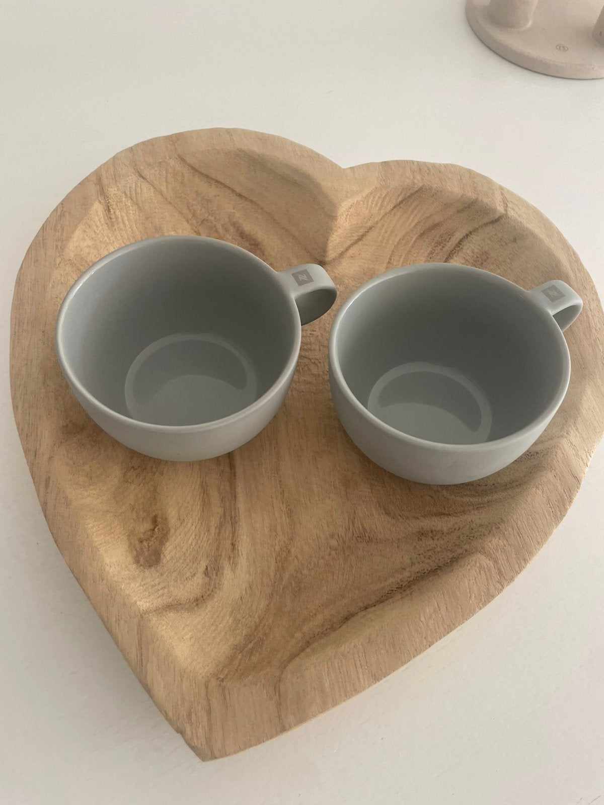 Nespresso kopjes grijs, Ophalen of Verzenden, Gebruikt, Overige stijlen, Kop(pen) en/of Schotel(s)