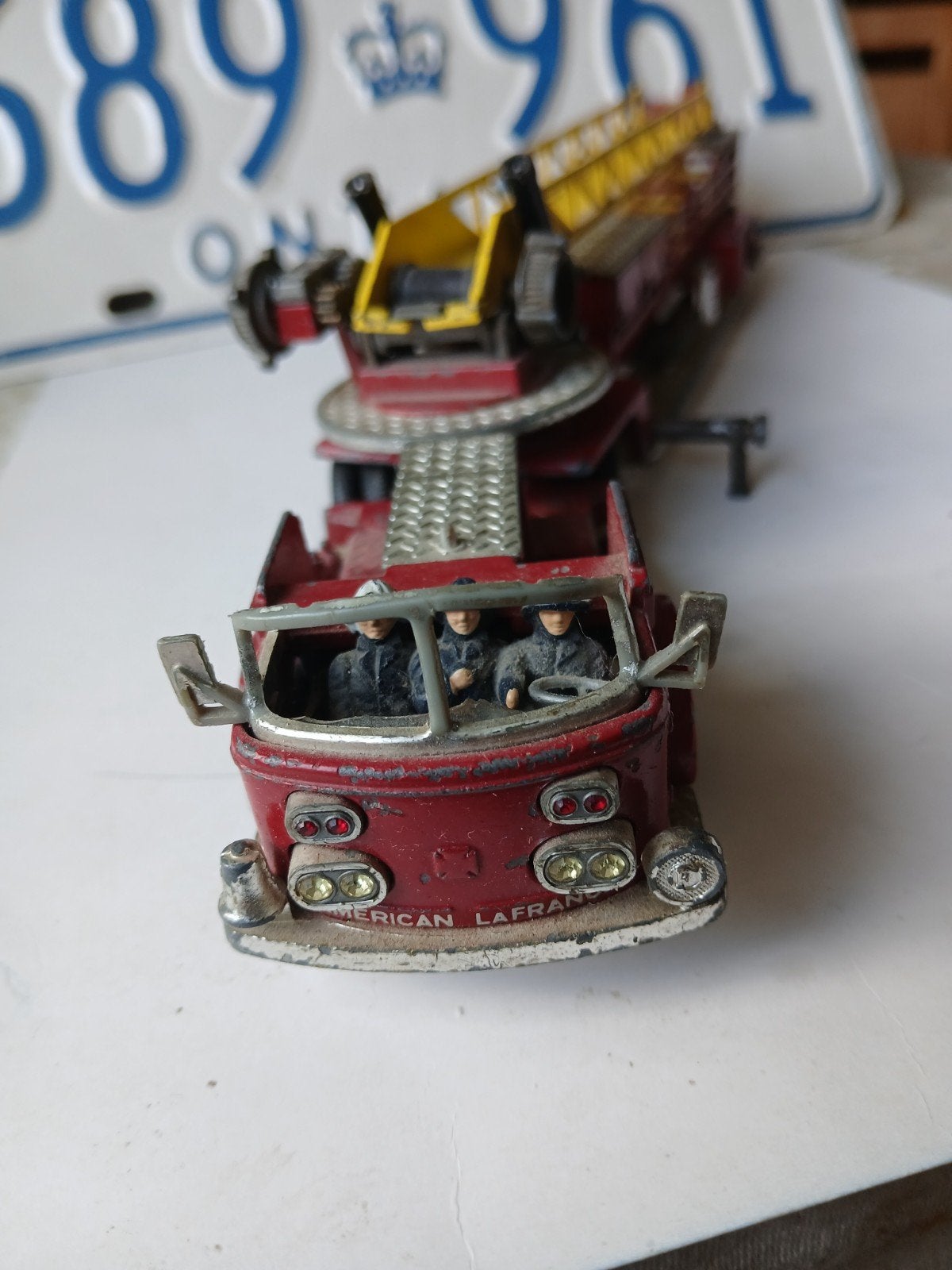 Amerikanen La France.  Corgi toys,  opknapper, Ophalen of Verzenden, Gebruikt, Auto, Corgi