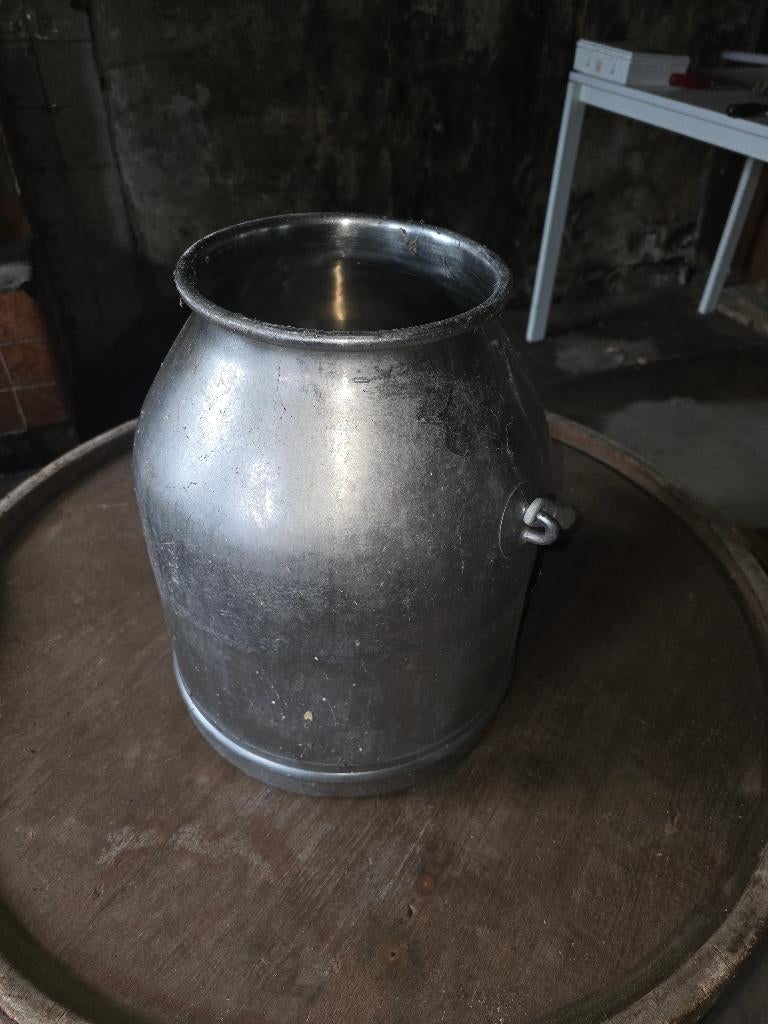 5x rvs melktank  +/- 20 liter, Ophalen of Verzenden, Gebruikt