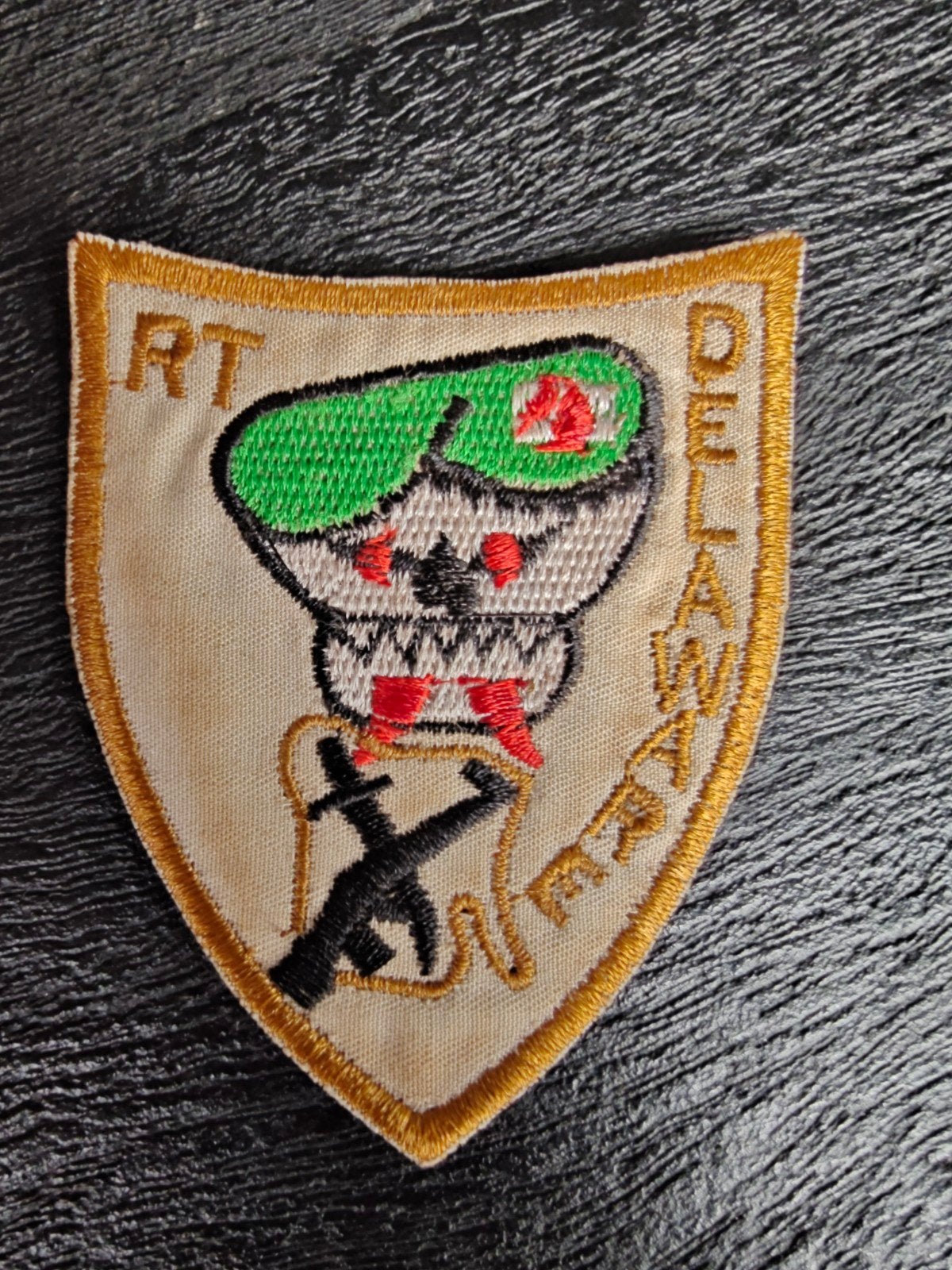 US Army Reconnaissance Team Delaware Vietnam Patch vkk, Ophalen of Verzenden, Landmacht, Amerika, Embleem of Badge