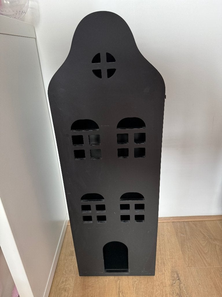 Zwart houten HEMA grachtenpand, Ophalen of Verzenden, Zo goed als nieuw, Poppenhuis
