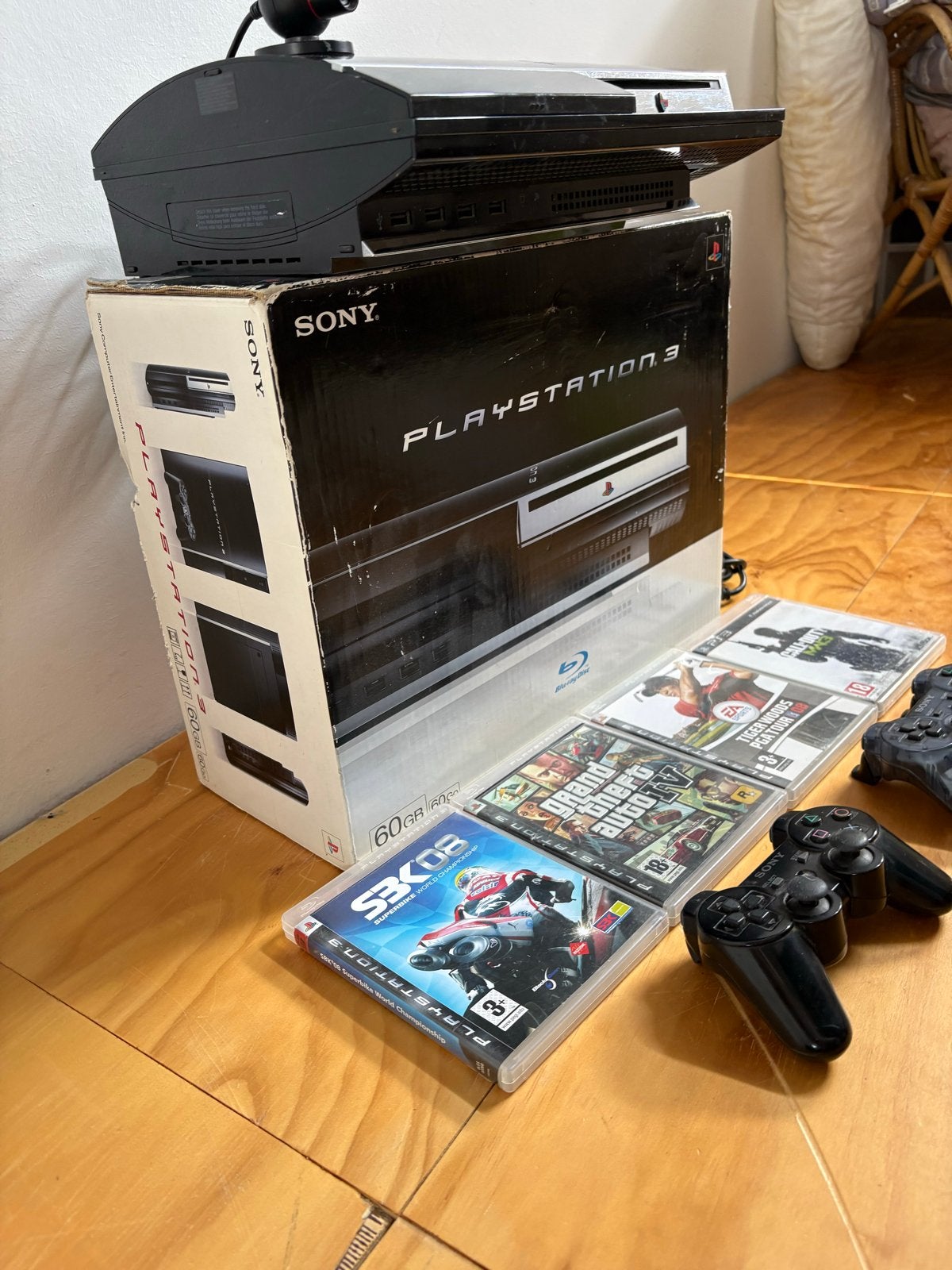 PS3 Phat 500GB Backwards Compatible met games en controllers, Ophalen, Phat, Met 2 controllers, 500 GB