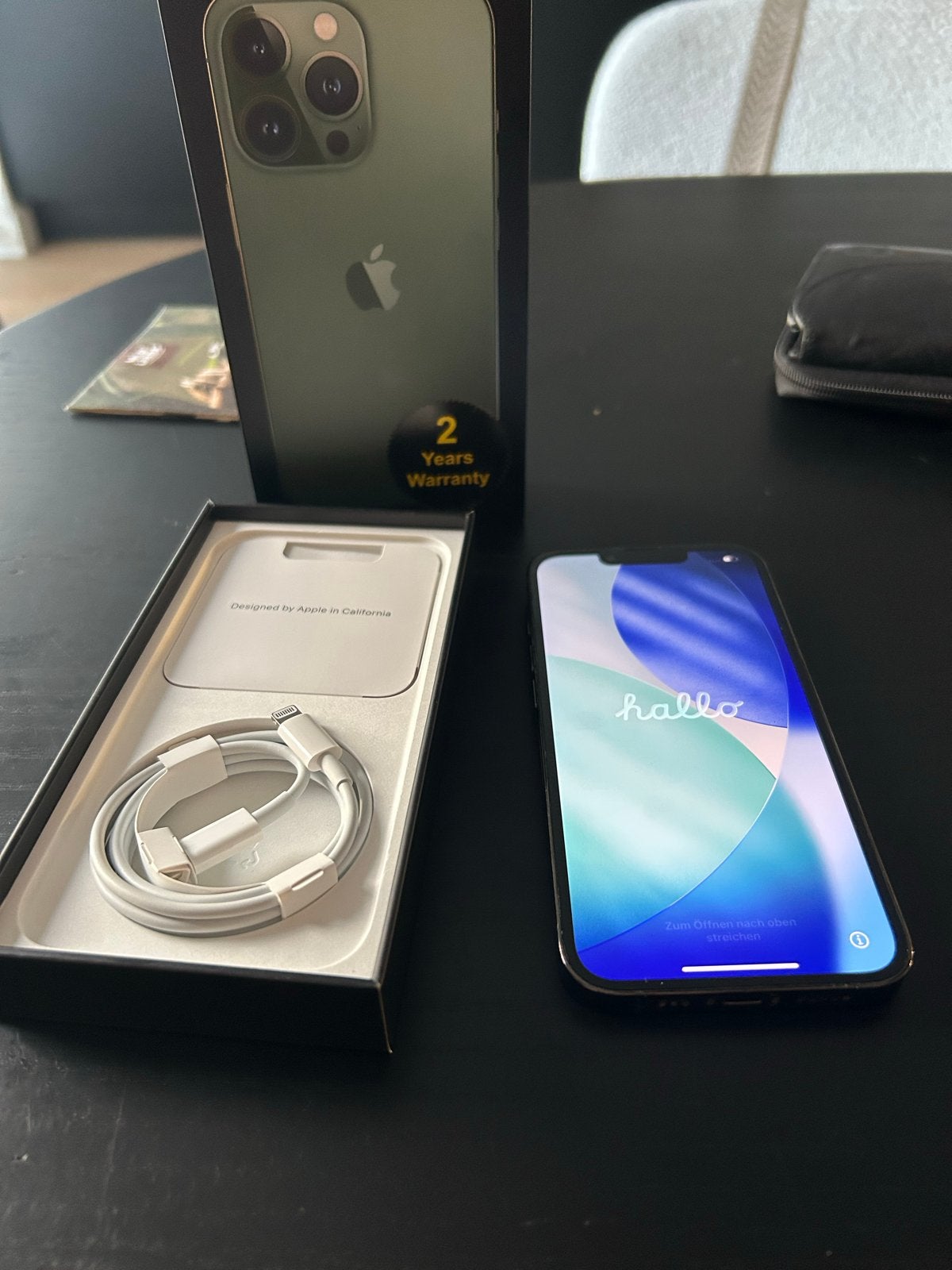 iPhone 13 Pro Alpine Green 128GB - Met doos en nieuwe kabel, Ophalen, IPhone 13 Pro, Groen, 128 GB