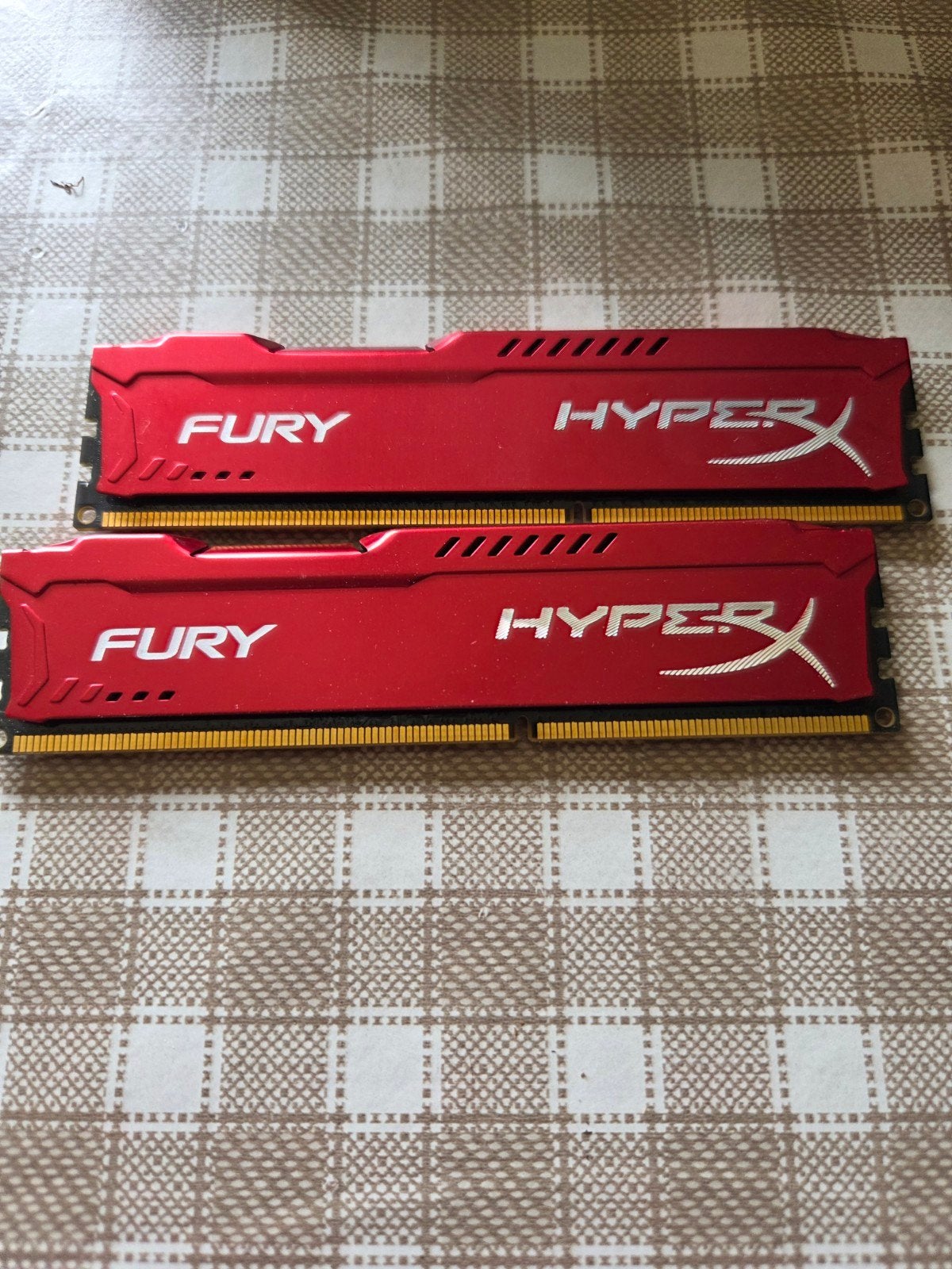 HyperX Fury DDR3 RAM Geheugenmodules (2x), Computers en Software, RAM geheugen, Onbekend, DDR4, 8 GB, Ophalen of Verzenden