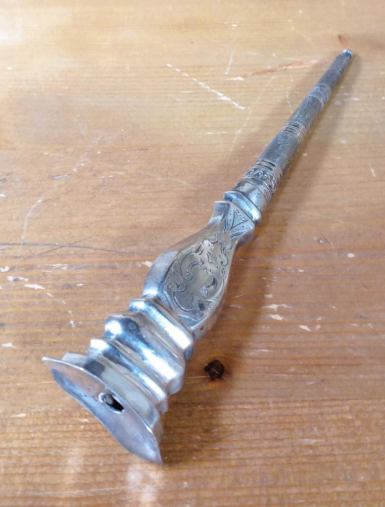 Antieke zilveren breischede, Ophalen of Verzenden, Zilver