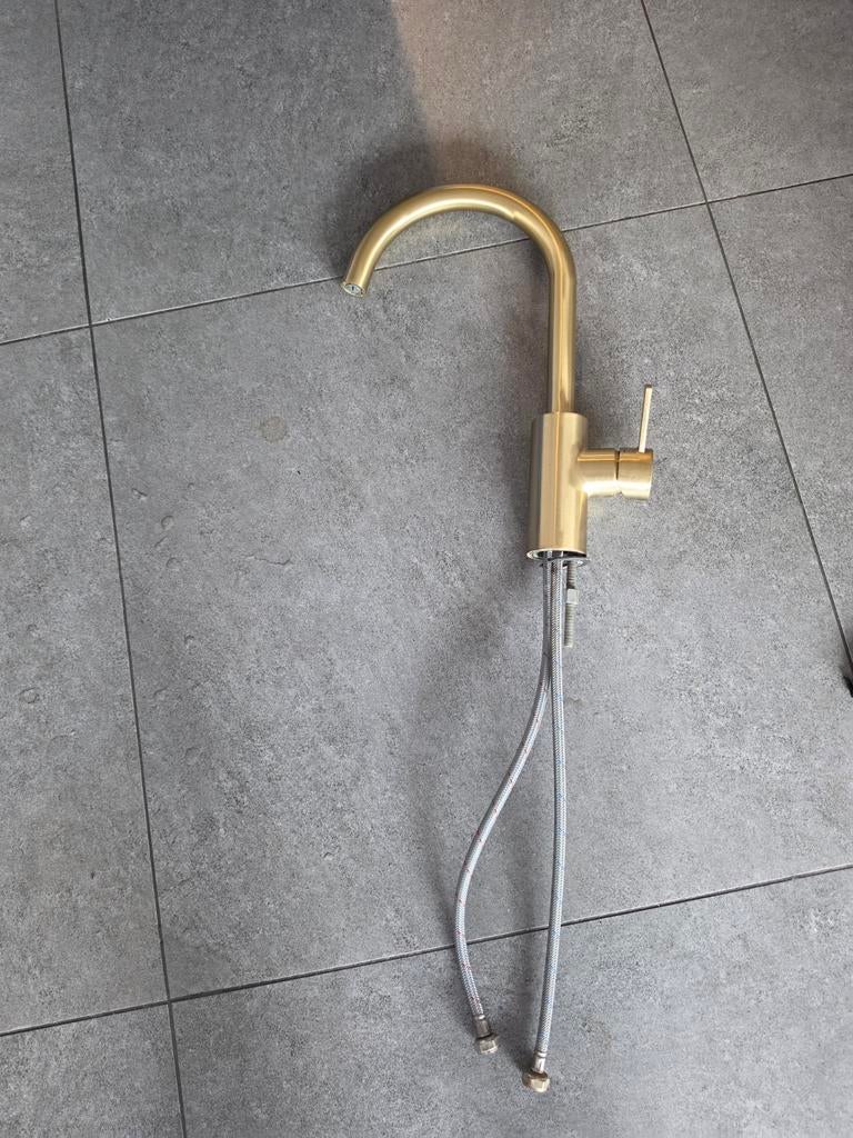 Ikea delsjon goude keuken kraan, Doe-het-zelf en Verbouw, Ophalen of Verzenden, Zo goed als nieuw, Kraan