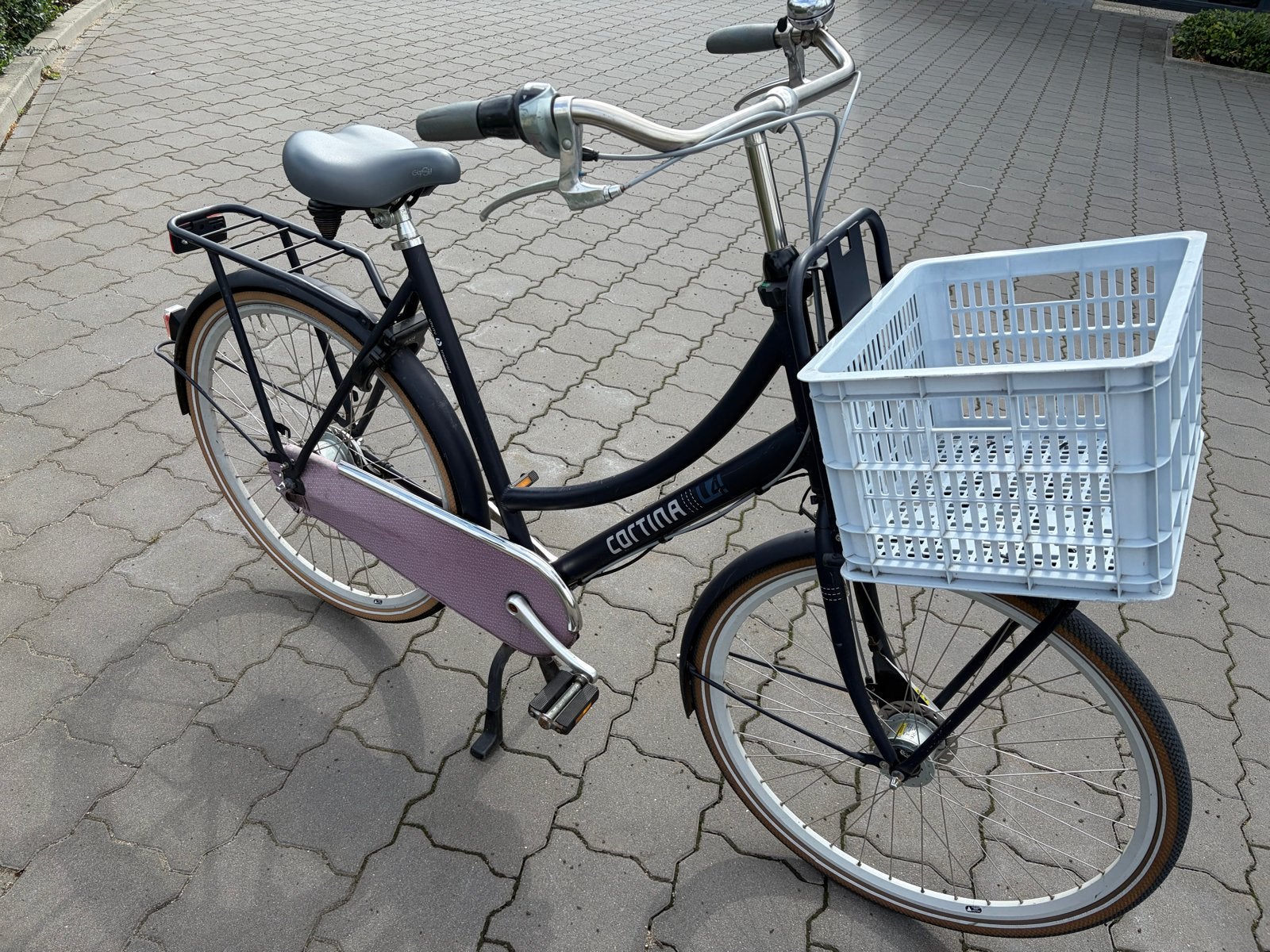 Cortina U4 Transportfiets Dames - Framemaat 61 - Goed Onderh, Fietsen en Brommers, Gebruikt, Versnellingen, 56 cm of meer, Trommelrem
