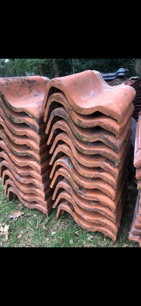 42 st. gevelpannen verbeterd romeins natuurrood, Ophalen, Gebruikt, Overige materialen, Overige typen