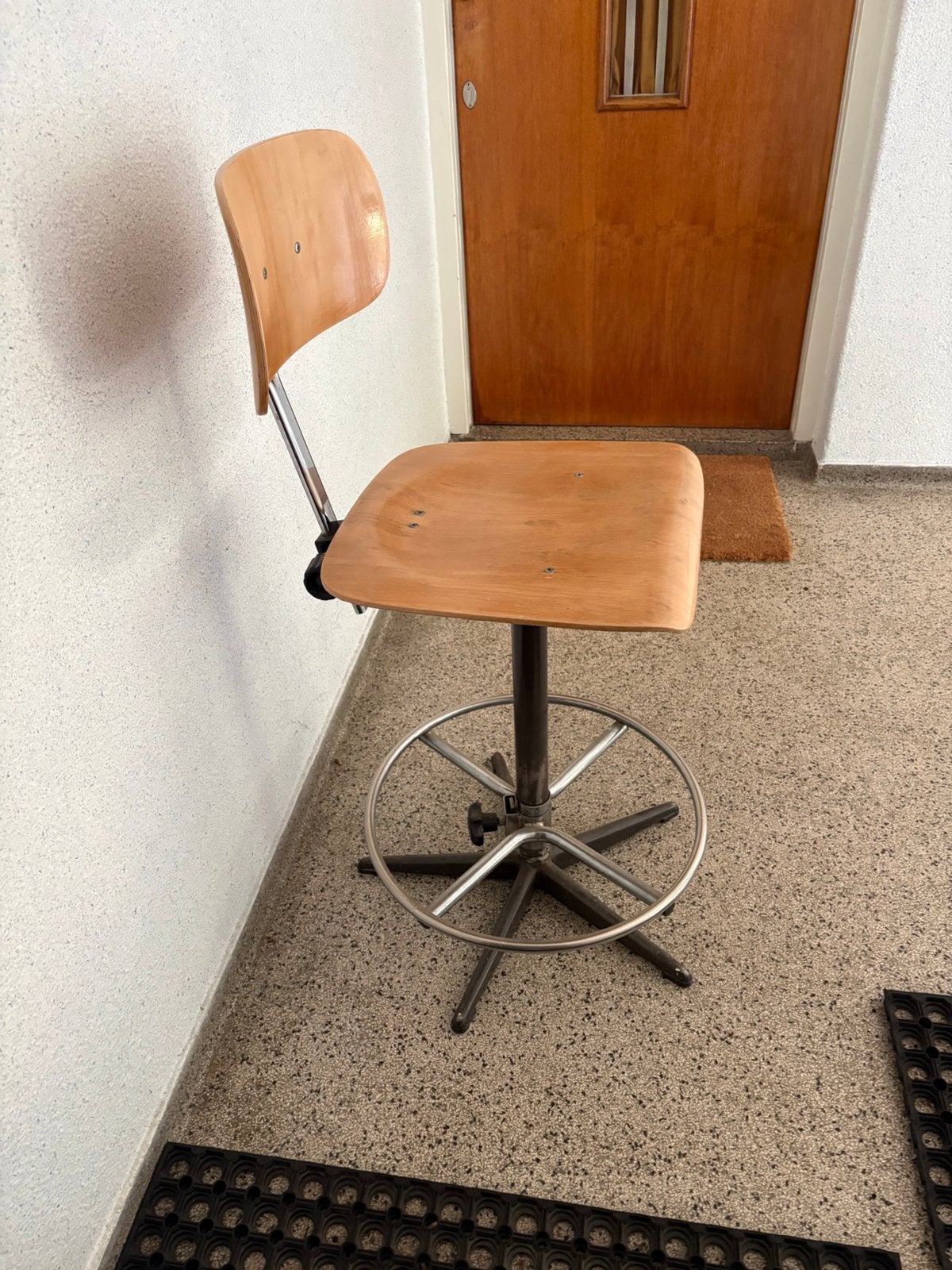 Vintage draaistoel architect tekentafel, Ophalen, Gebruikt