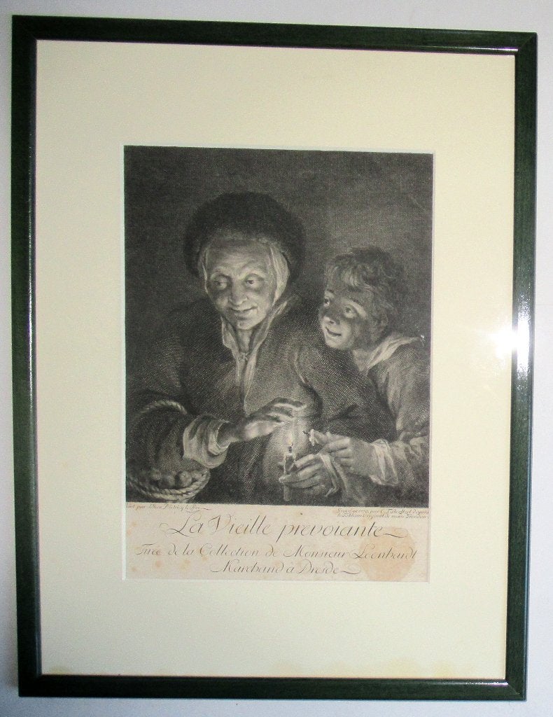 Antiek gravure naar een schilderij van Rubens van 1770., Ophalen of Verzenden