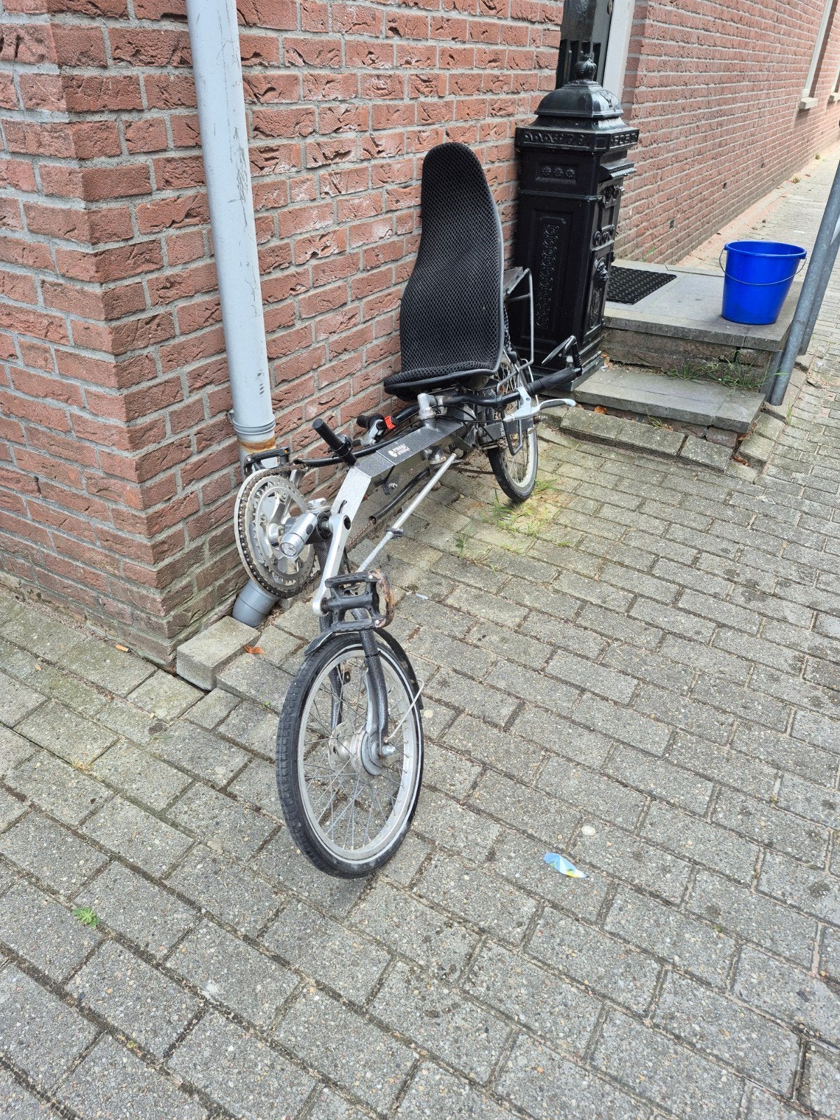 Comfortabele Sinner-ligfiets, Fietsen en Brommers, Gebruikt, Velgrem, Onderstuur, Ophalen