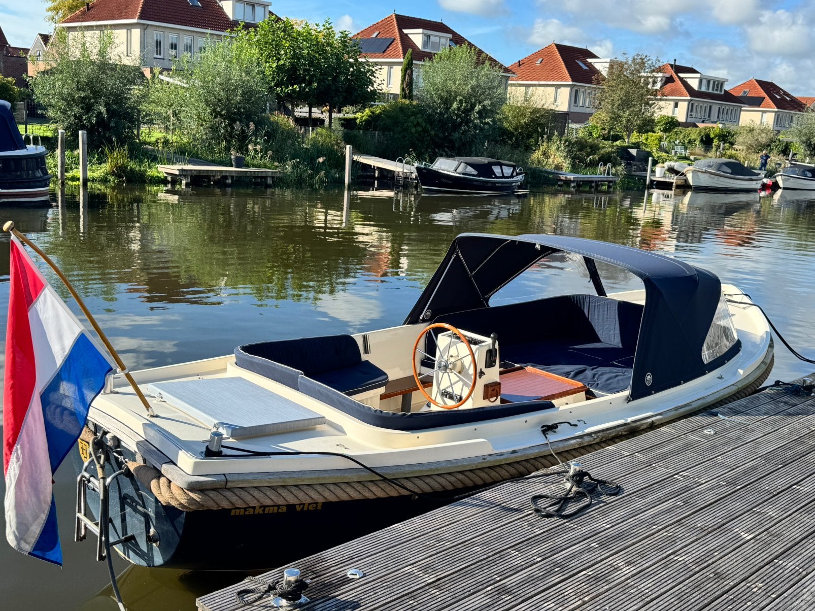 Prachtige Makma vlet louge bj:2002, Watersport en Boten, Ophalen, Binnenboordmotor, Diesel, Zo goed als nieuw