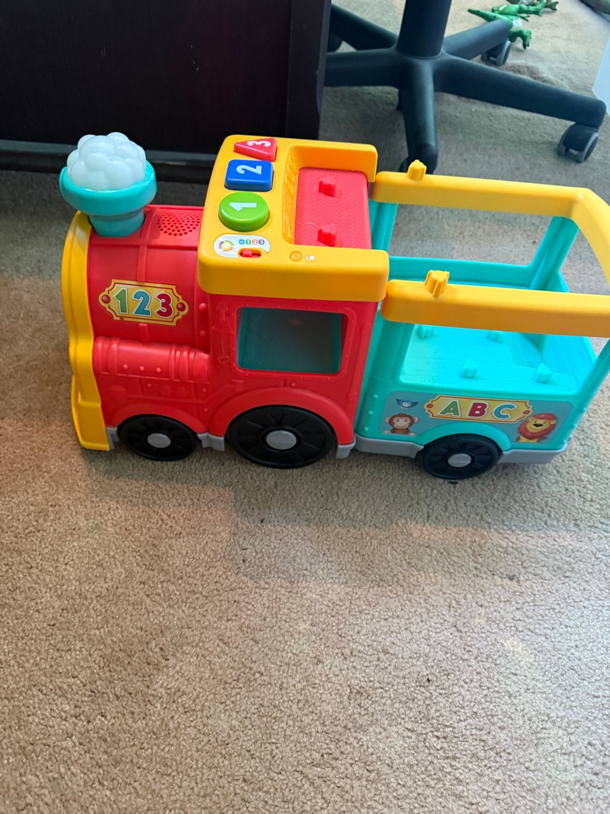 Fisher-Price Trein met licht en geluid, Kinderen en Baby's, Speelgoed | Fisher-Price, Ophalen, Gebruikt, Auto of Voertuig, Met licht