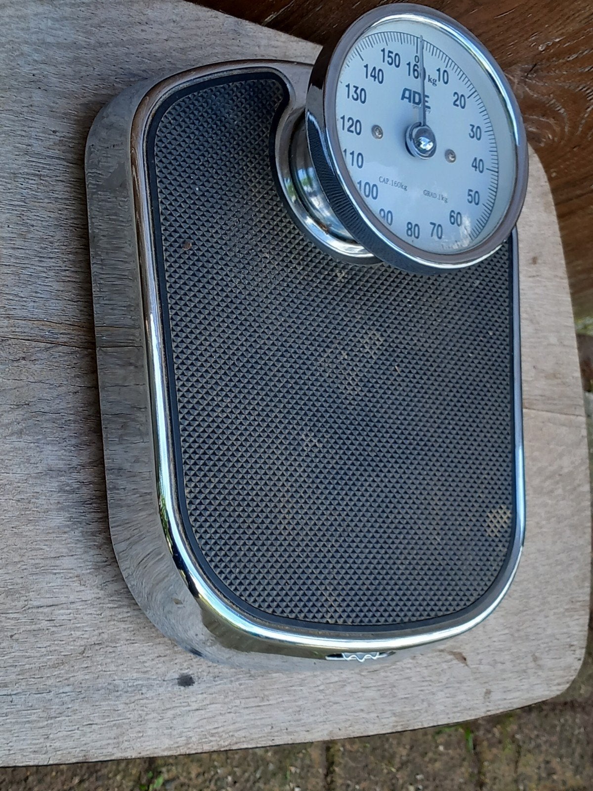 ADE Personenweegschaal BM 702 - Analoog - Max 160 kg, Gebruikt, 100 kg of meer, Ophalen of Verzenden, Personenweegschaal
