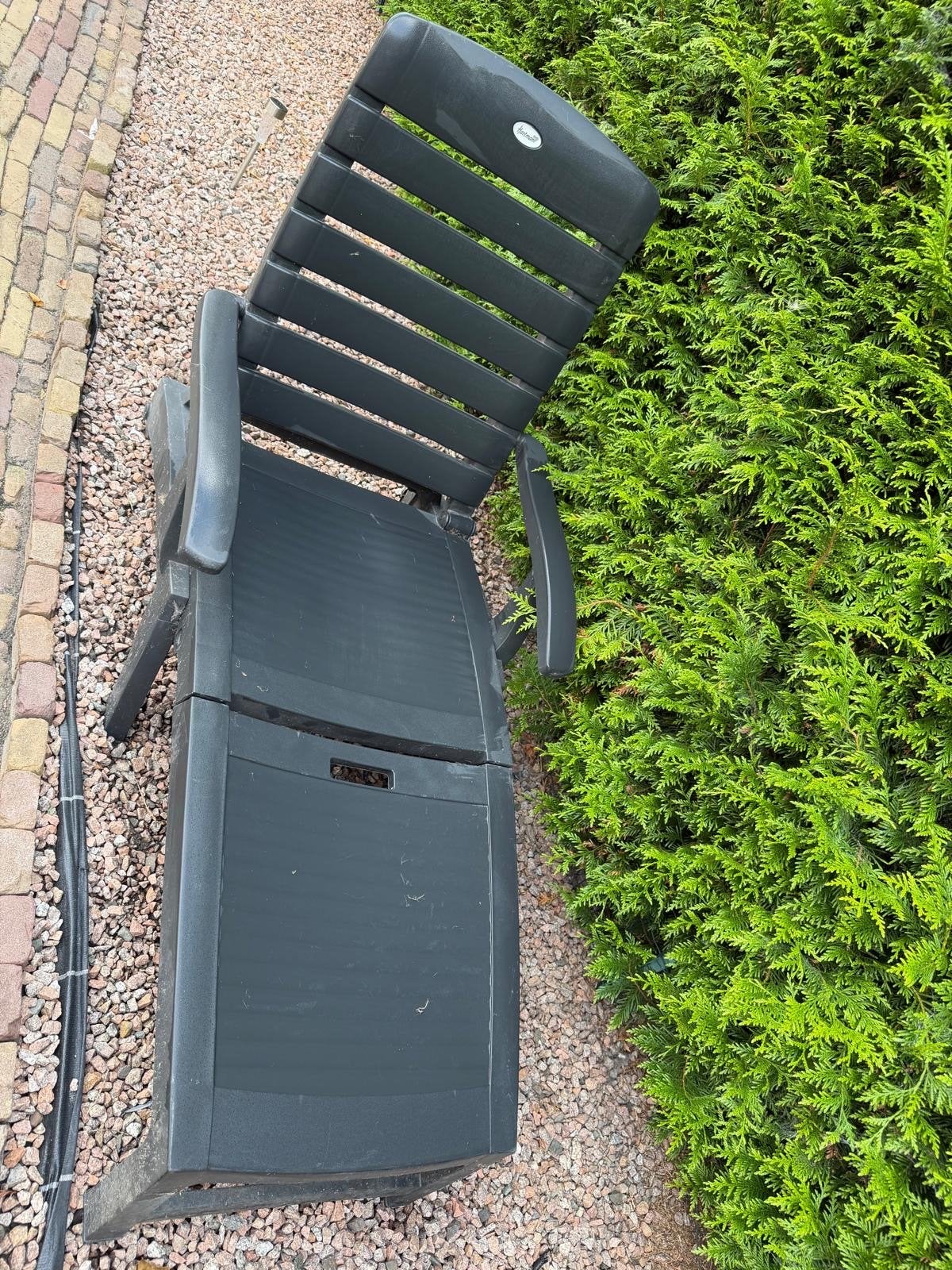 Mooie Hartman ligstoel - Goede staat, Tuin en Terras, Ophalen, Zo goed als nieuw, Kunststof, Verstelbaar