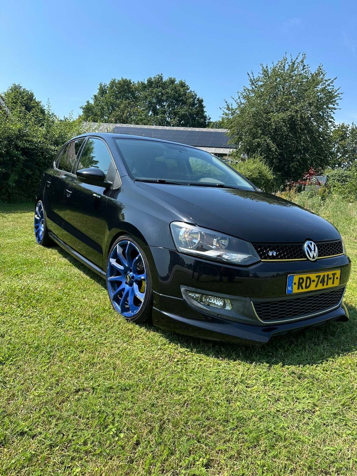 Volkswagen Polo 1.4 16V FSI 63KW 2009 Zwart, Voorwielaandrijving, 970 kg, 40 €/maand, 4 cilinders