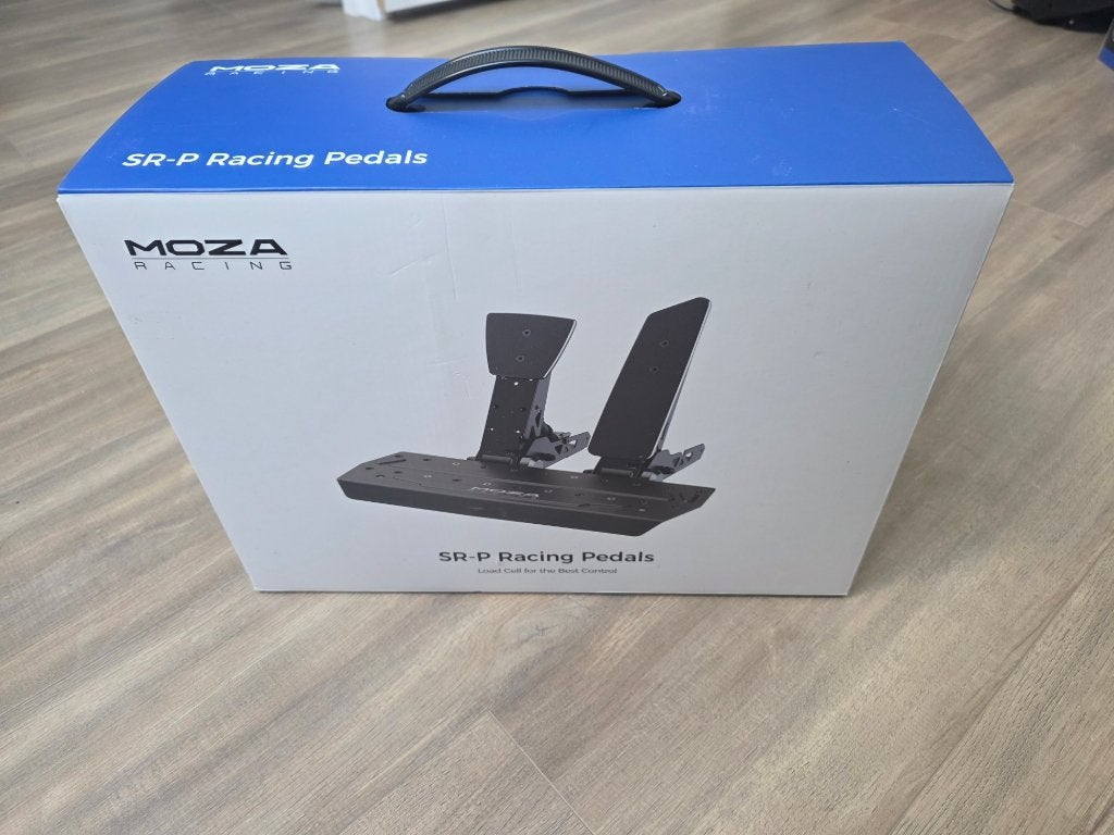 MOZA SR-P Loadcell pedalen (throttle + brake) April 26, Ophalen of Verzenden, Zo goed als nieuw, Thrustmaster, SimLab, Moza Racing, Moza