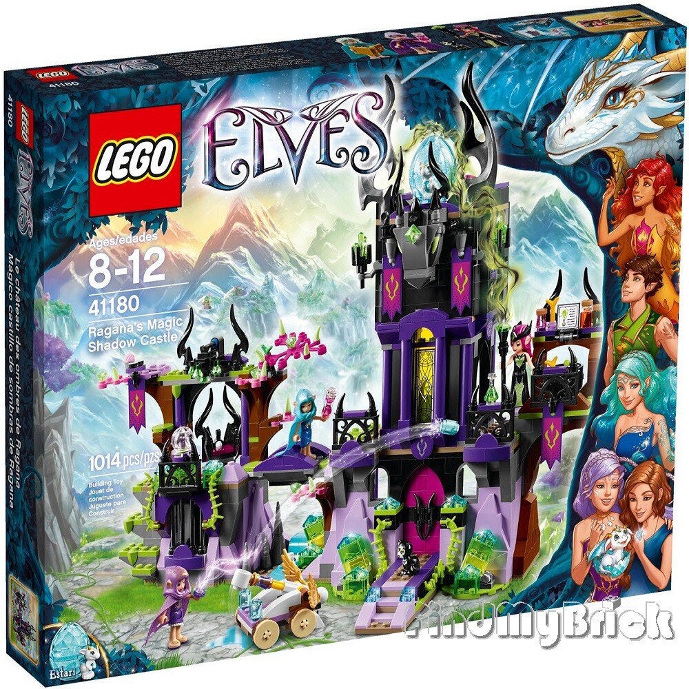 LEGO Elves 41180 Ragana's Magische Schaduwkasteel compleet, Ophalen, Overige thema's, Lego, Zo goed als nieuw