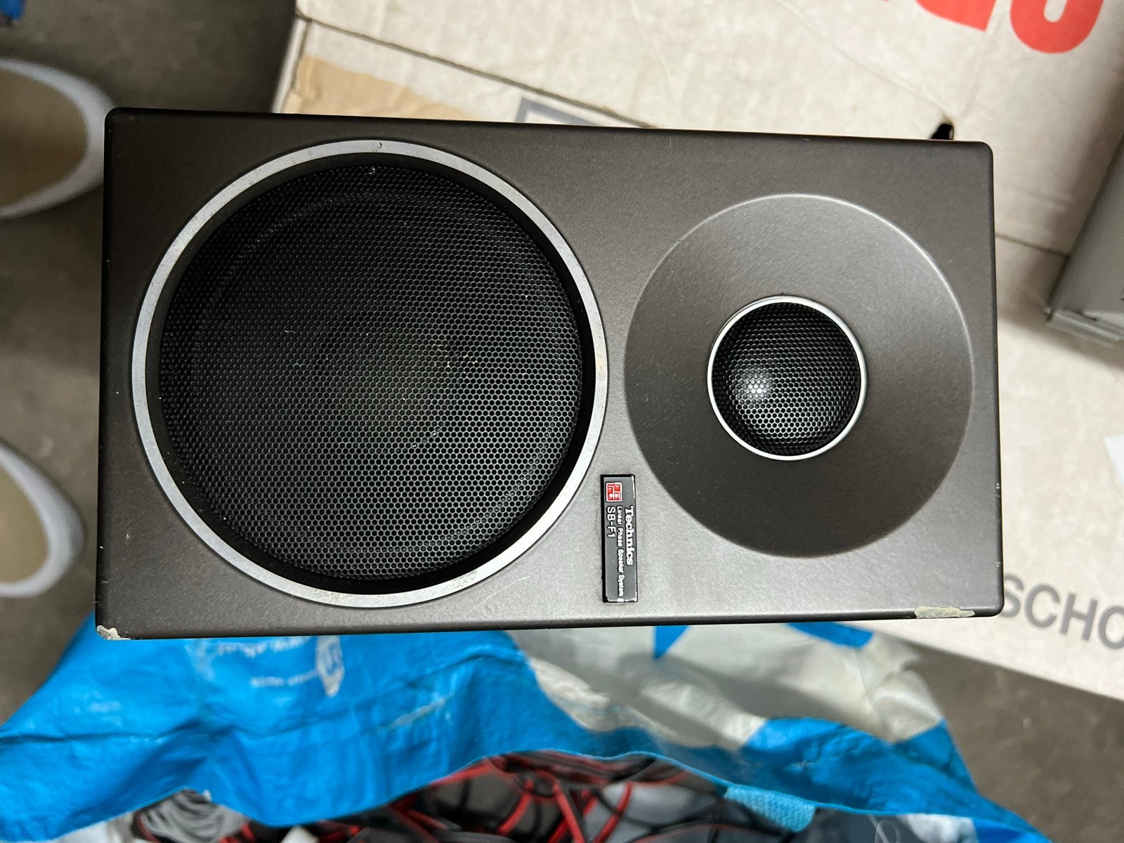 Technics SB-F1 2-weg luidsprekersysteem, Gebruikt, Inclusief kabels, Minder dan 60 watt, Boekenplank luidspreker