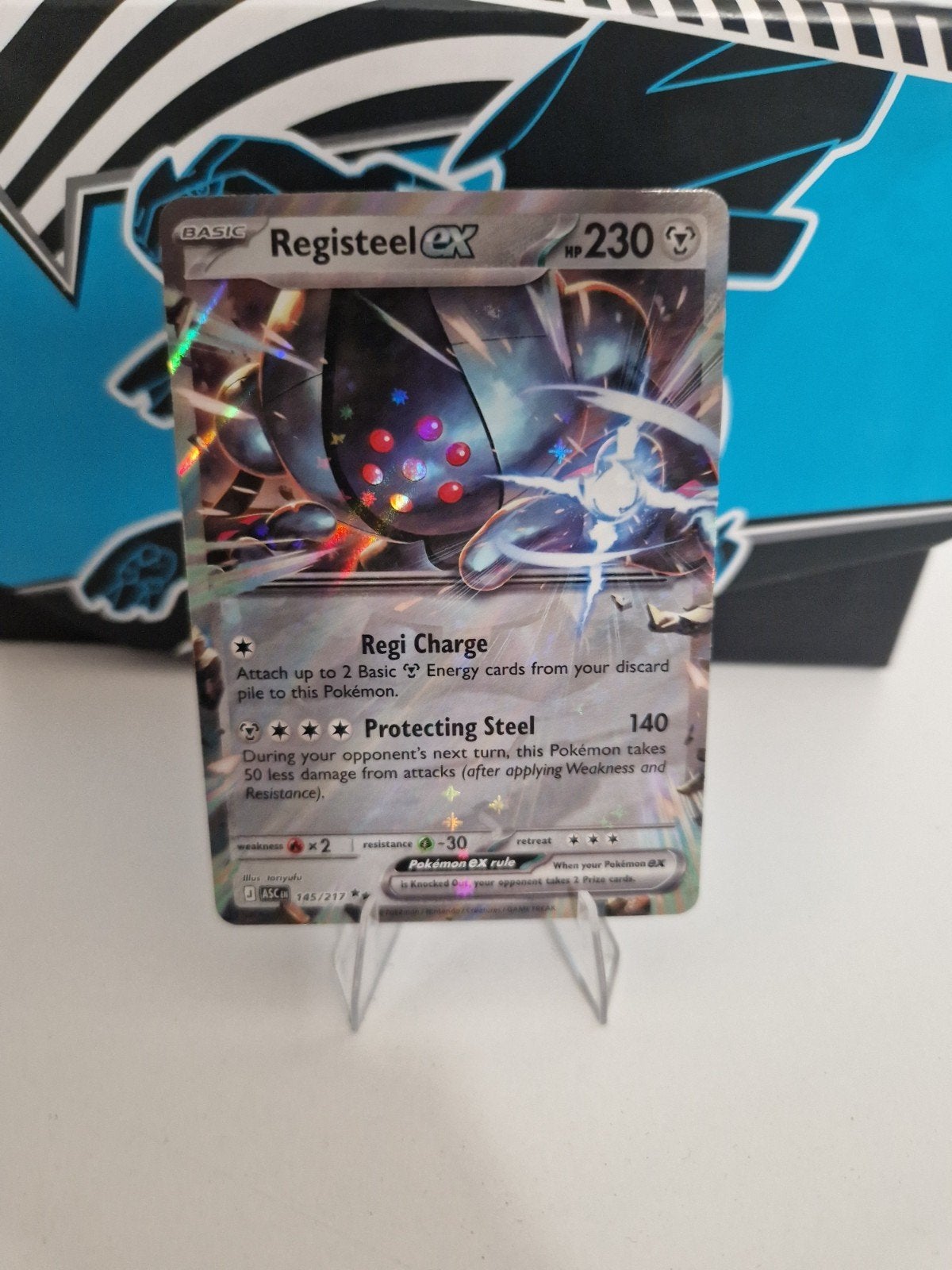 Registeel ex 145/217, Ophalen of Verzenden, Zo goed als nieuw, Losse kaart, Foil