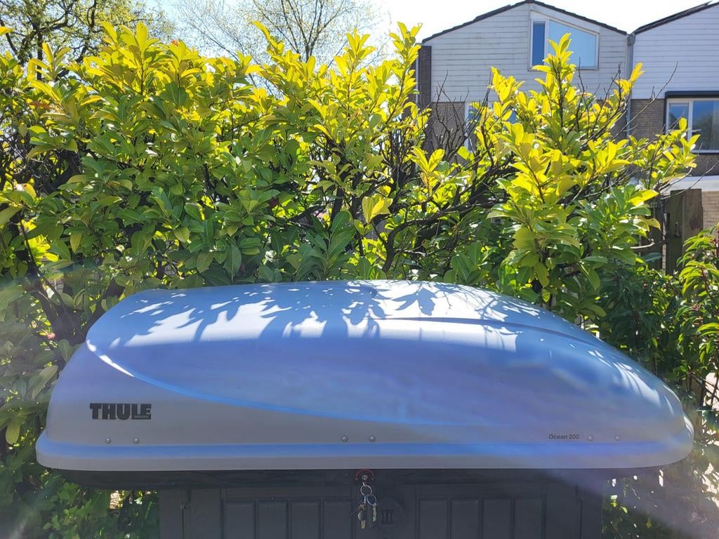 Thule Ocean 200 Dakkoffer Zilvergrijs 450L, Auto diversen, Dakkoffers, Ophalen