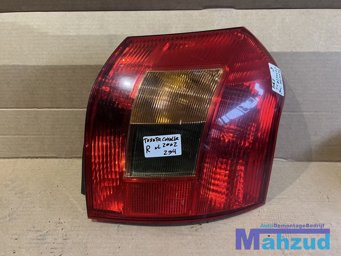 TOYOTA COROLLA E12 achterlicht rechts backlight right 02-07, Info@toyota.co.jp, Gebruikt, Toyota Motor Corporation, Toyota