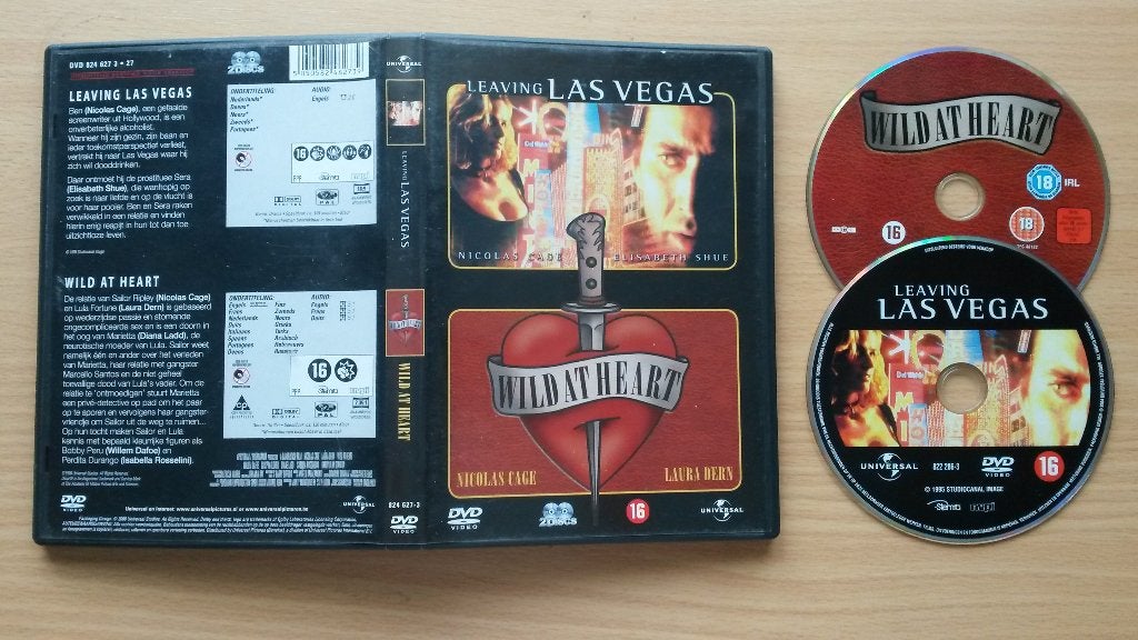 Wild at heart + Leaving Las Vegas - David Lynch/Mike Figgis, Cd's en Dvd's, Vanaf 16 jaar, Overige gebieden, Verzenden, Speciale editie