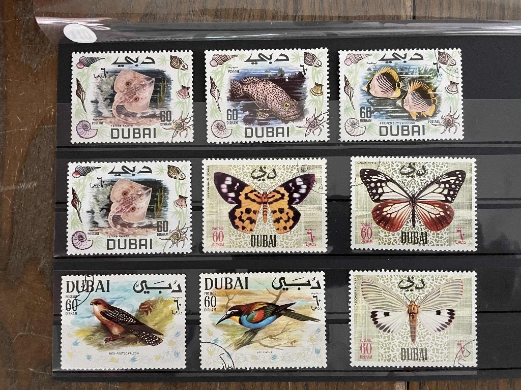 postzegels Dubai dieren kaart 110, Postzegels en Munten, Verzenden, Oost-Azië