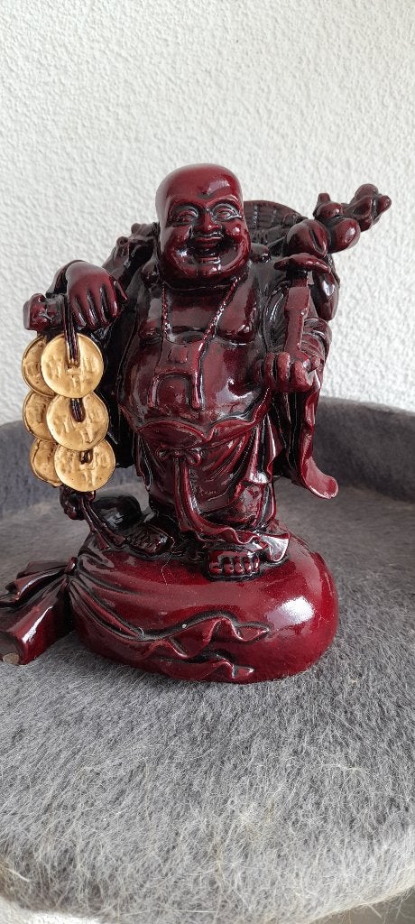 Decoratief Chinees beeld van Budai, Lachende Boeddha, Verzenden, Gebruikt, Religie