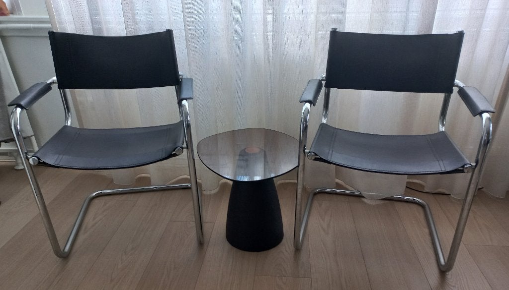 Tweev vintage type Bauhaus stoelen (Mart Stam style), Ophalen