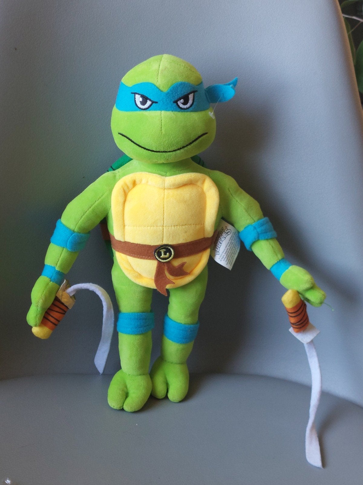 Knuffel Teenage Mutant Ninja Turtle Leonardo, Groen, Overige merken, Overige karakters, Overige typen