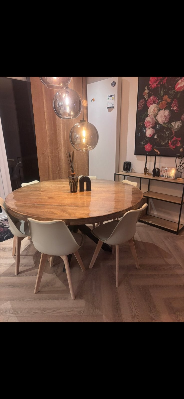6 witte kuipstoelen  – modern & stijlvol GRATIS, Huis en Inrichting, Stoelen, Ophalen, Zo goed als nieuw, Wit