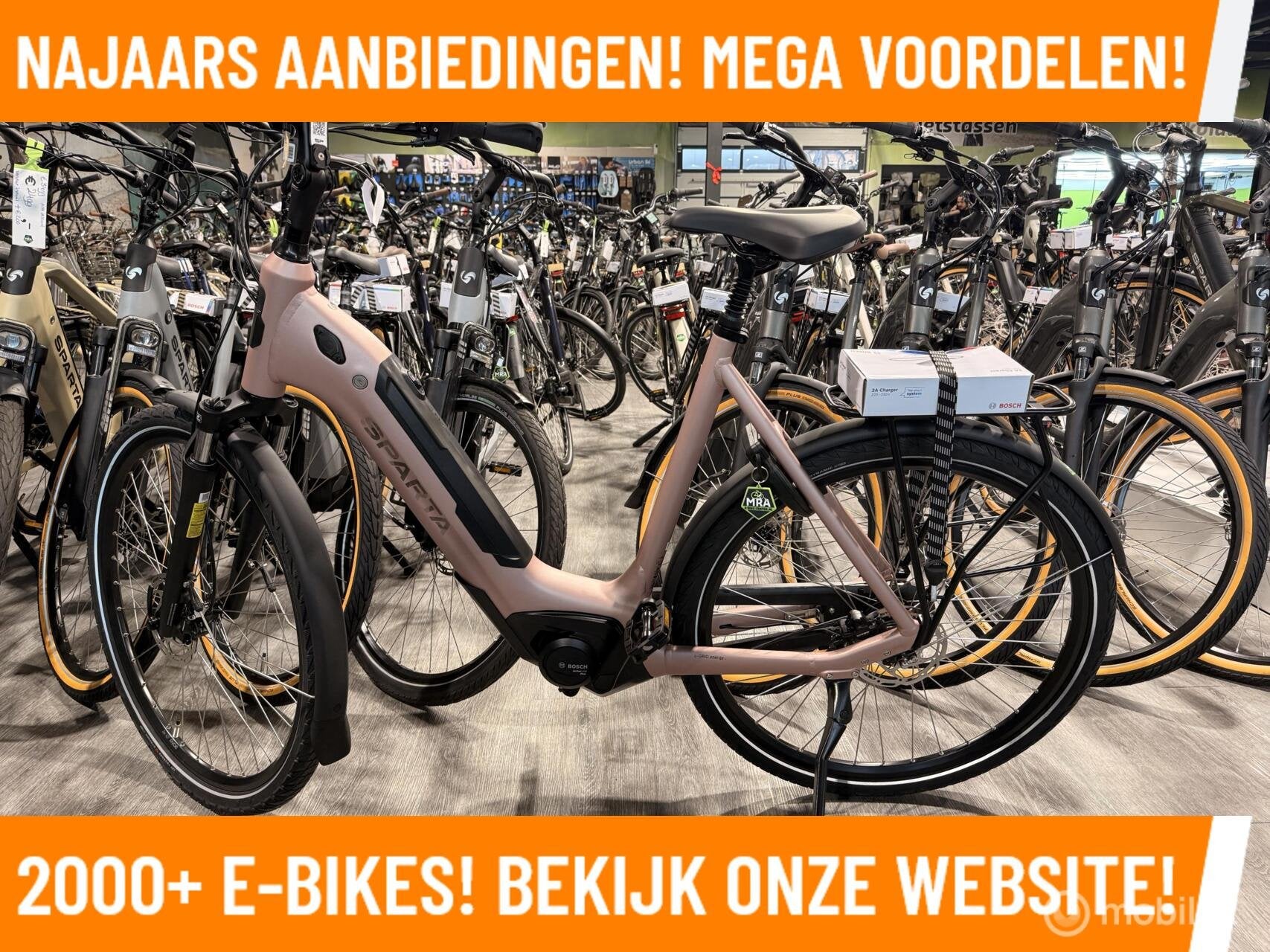 Sparta C-Grid SUPER DEALS Bosch Motor MAGAZIJN OPRUIMING!, 59 cm of meer, Nieuw, 50 km per accu of meer, Sparta