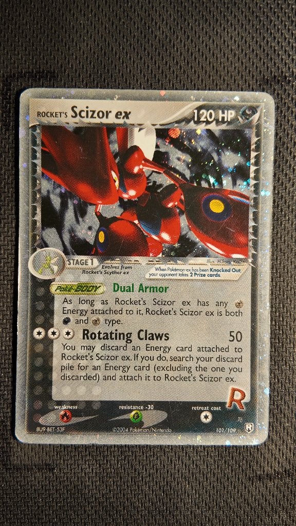 Rocket's Scizor ex 101 Team Rocket Returns | Pokemon kaart, Ophalen, Zo goed als nieuw, Losse kaart, Foil