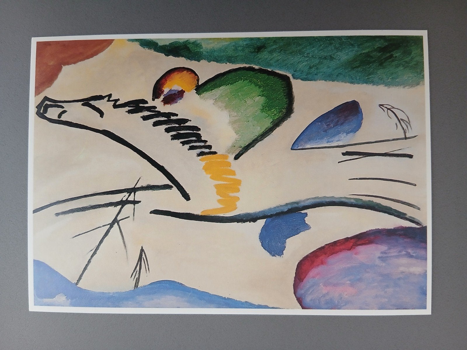 Ansichtkaart Wassily Kandinsky - Lyrisch, 1911, Verzamelen, Verzenden, 1980 tot heden, Ongelopen, Overige thema's