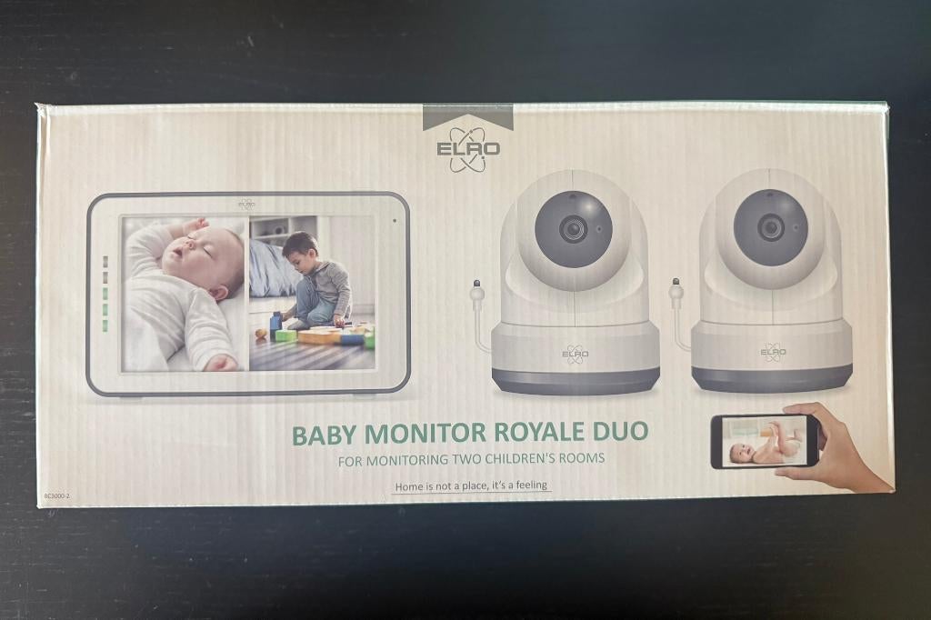 Baby Monitor Royale DUO | ELRO, Kinderen en Baby's, Babyfoons, Ophalen, Zo goed als nieuw, 250 meter of meer, Camera