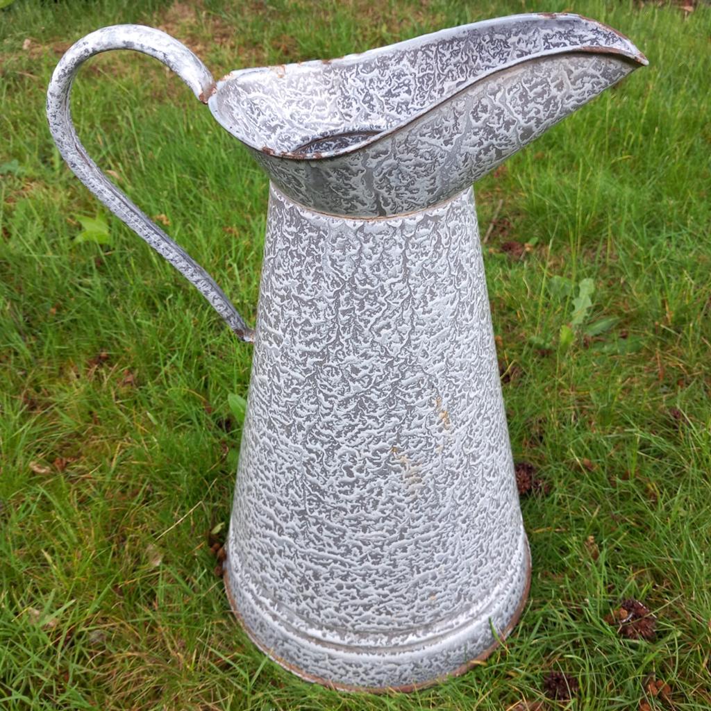 Vintage retro emaille water kan, Ophalen of Verzenden
