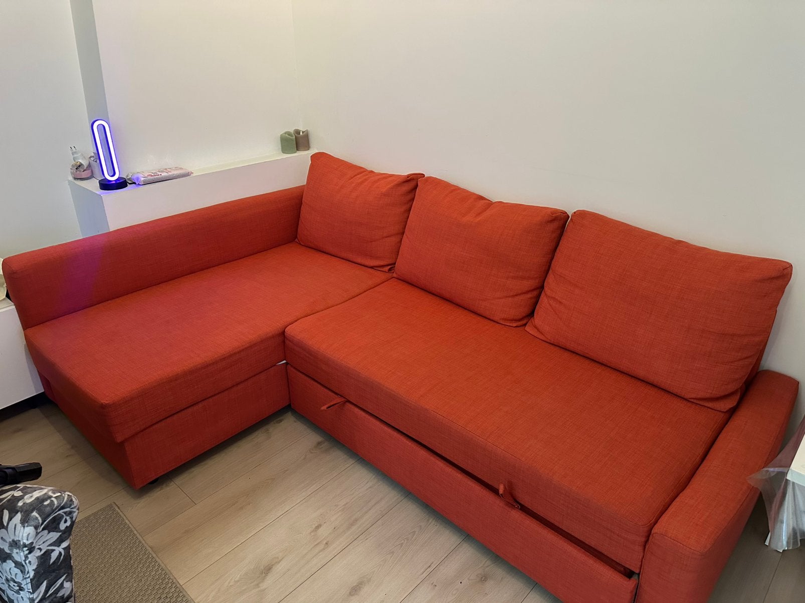 IKEA Hoekbank, Huis en Inrichting, Banken | Bankstellen, Ophalen, Gebruikt, 75 tot 100 cm
